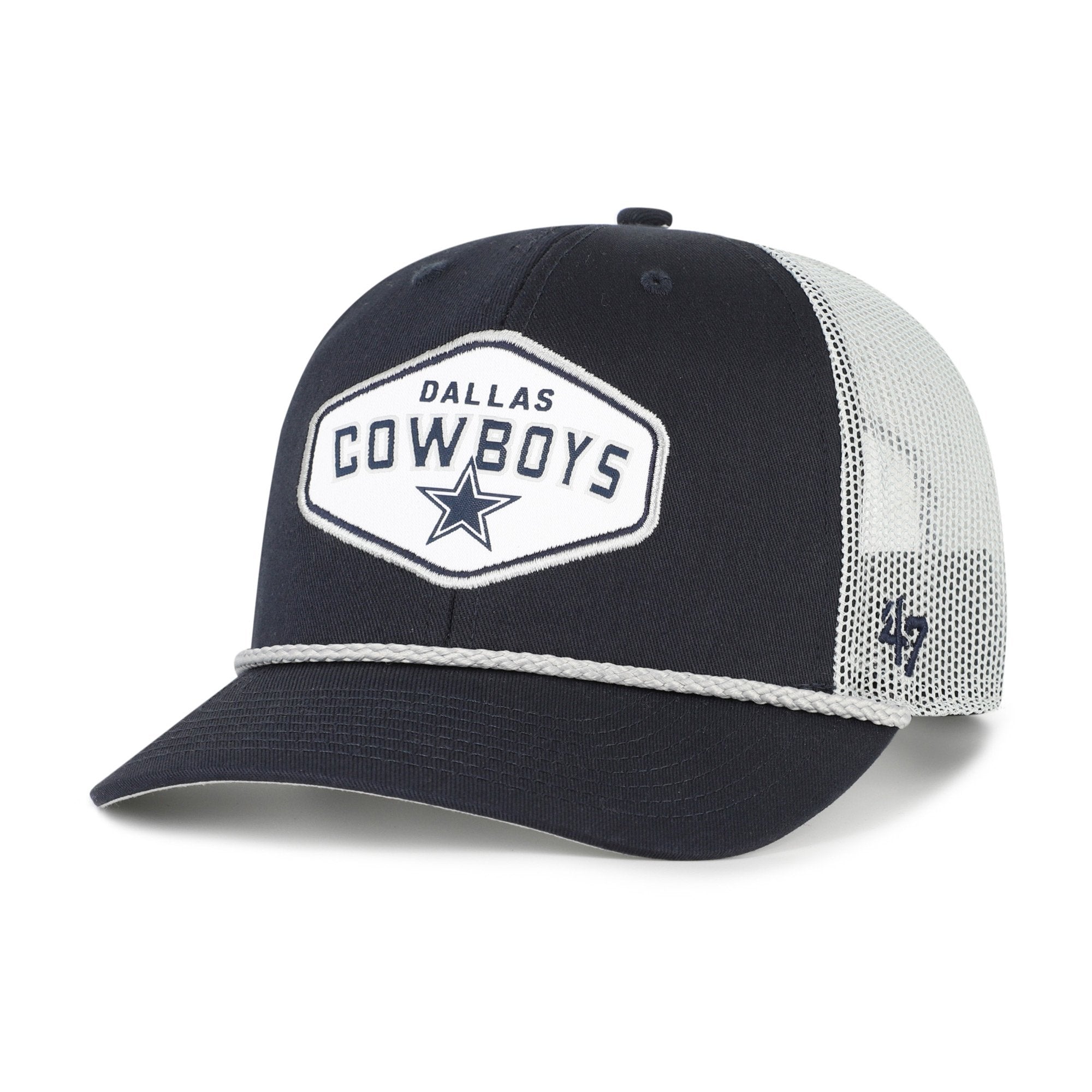 Men's '47  Navy Dallas Cowboys Ace Out Rope Trucker Hat