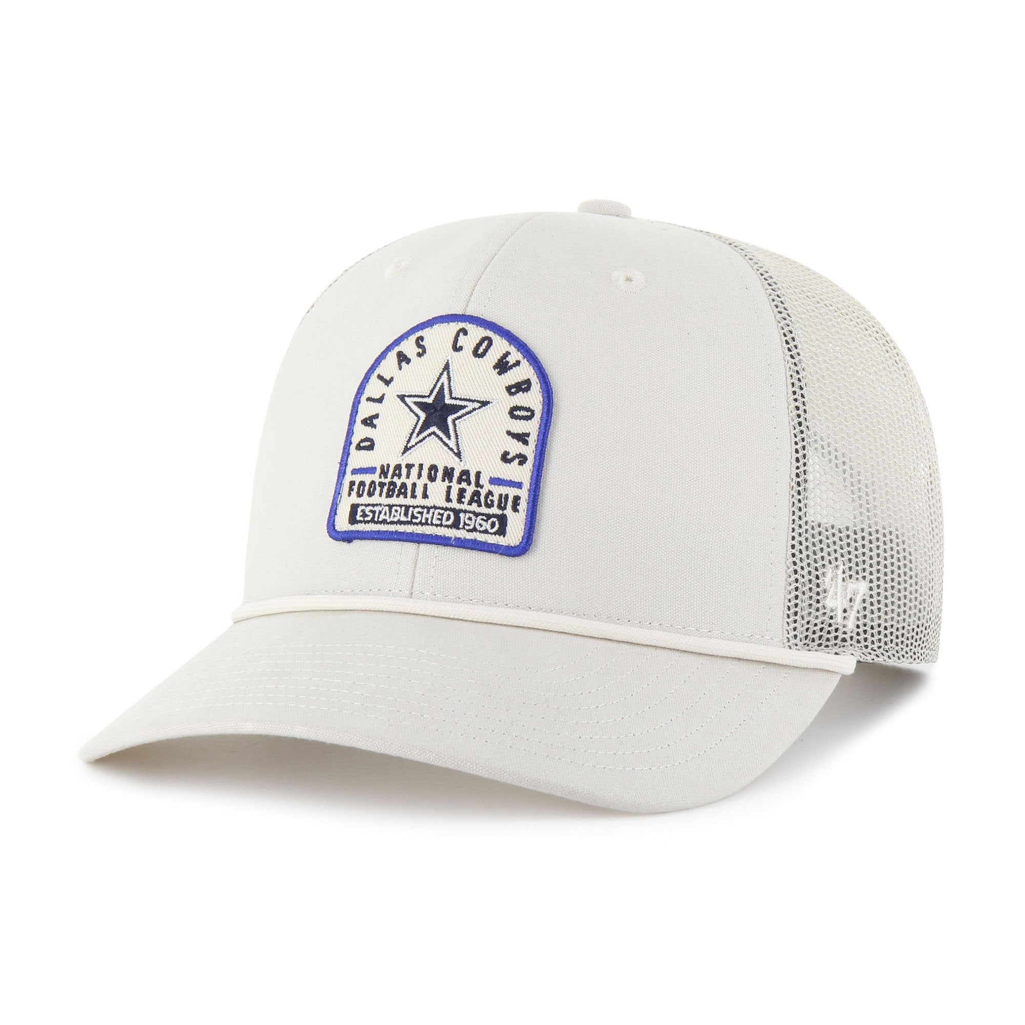 Men's '47 Cream Dallas Cowboys Gravestone Trucker Adjustable Hat