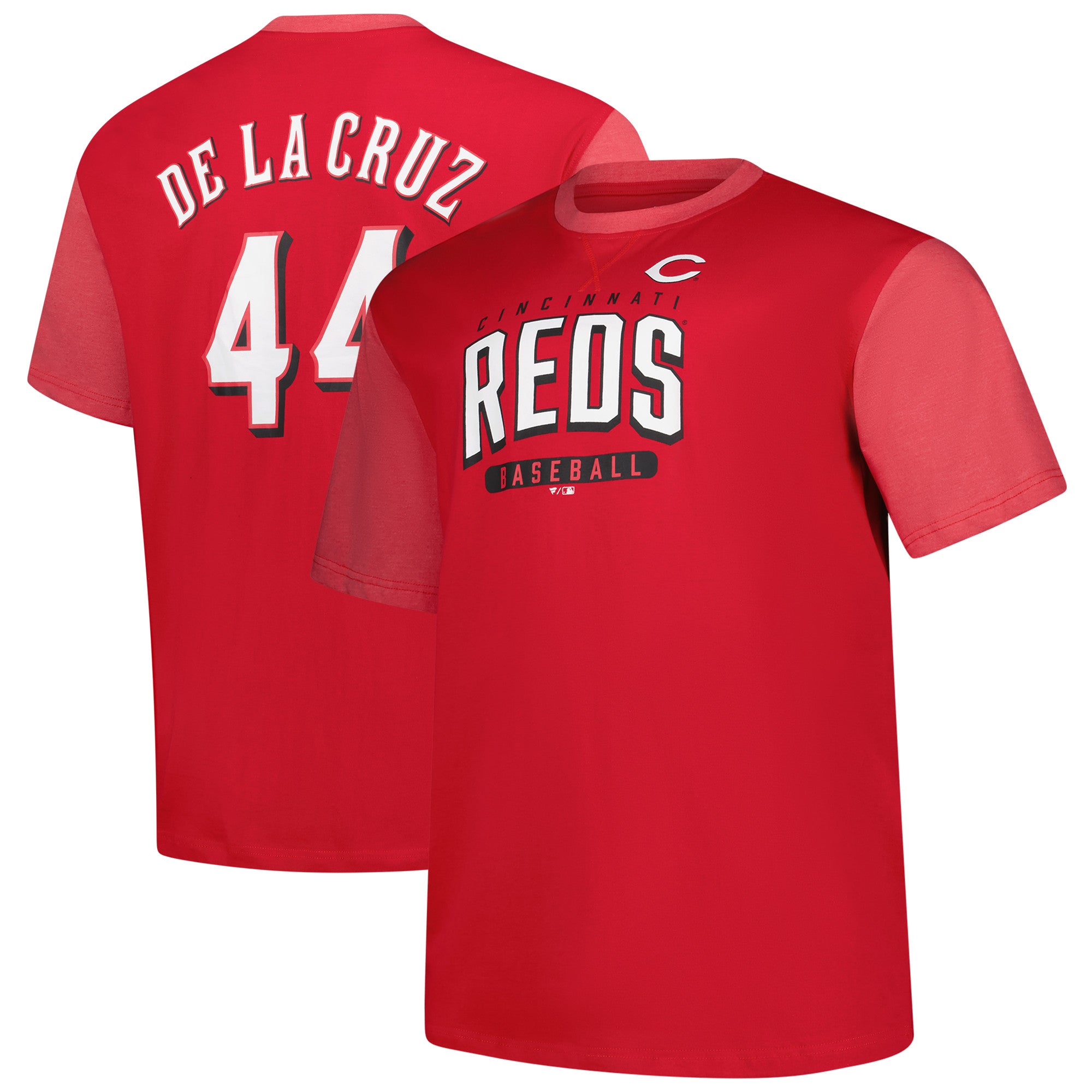 Men's Profile Elly De La Cruz Red Cincinnati Reds Big & Tall Name & Number T-Shirt