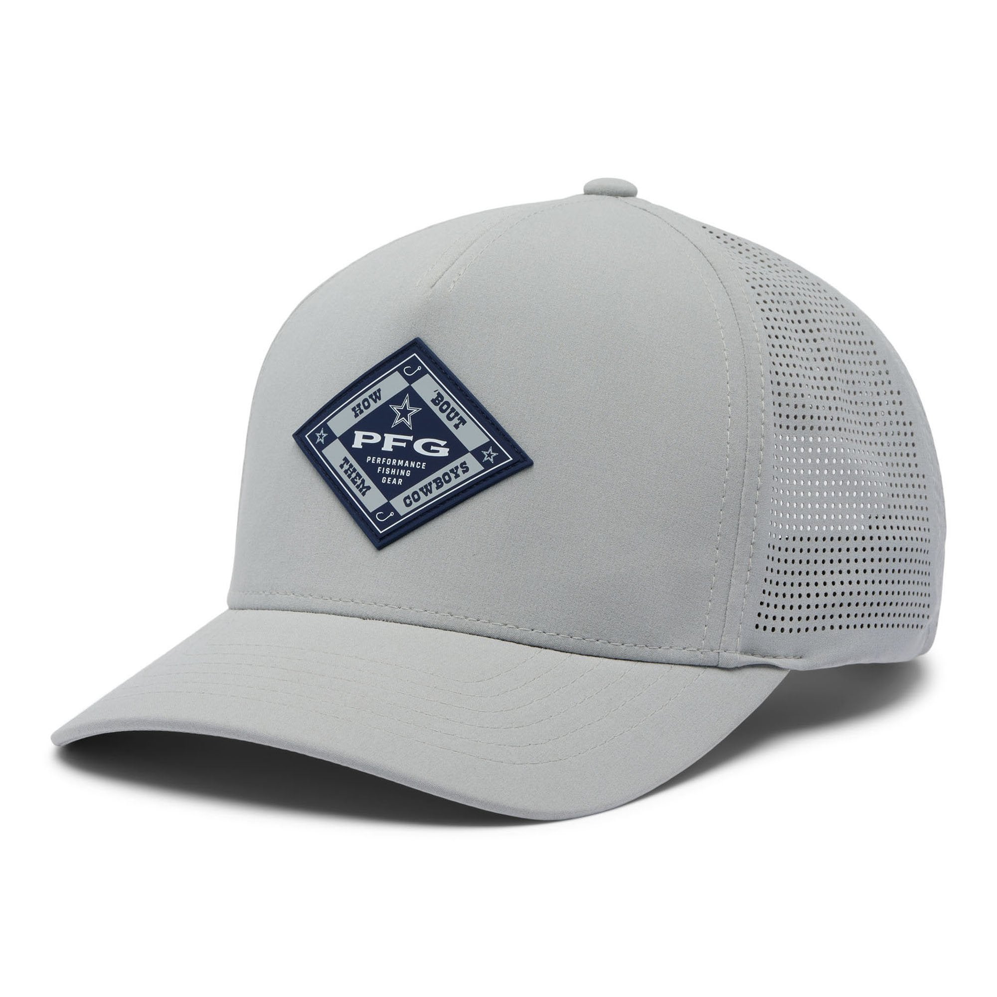 Men's Columbia  Gray Dallas Cowboys Elite 3D Stretch Snap Hat
