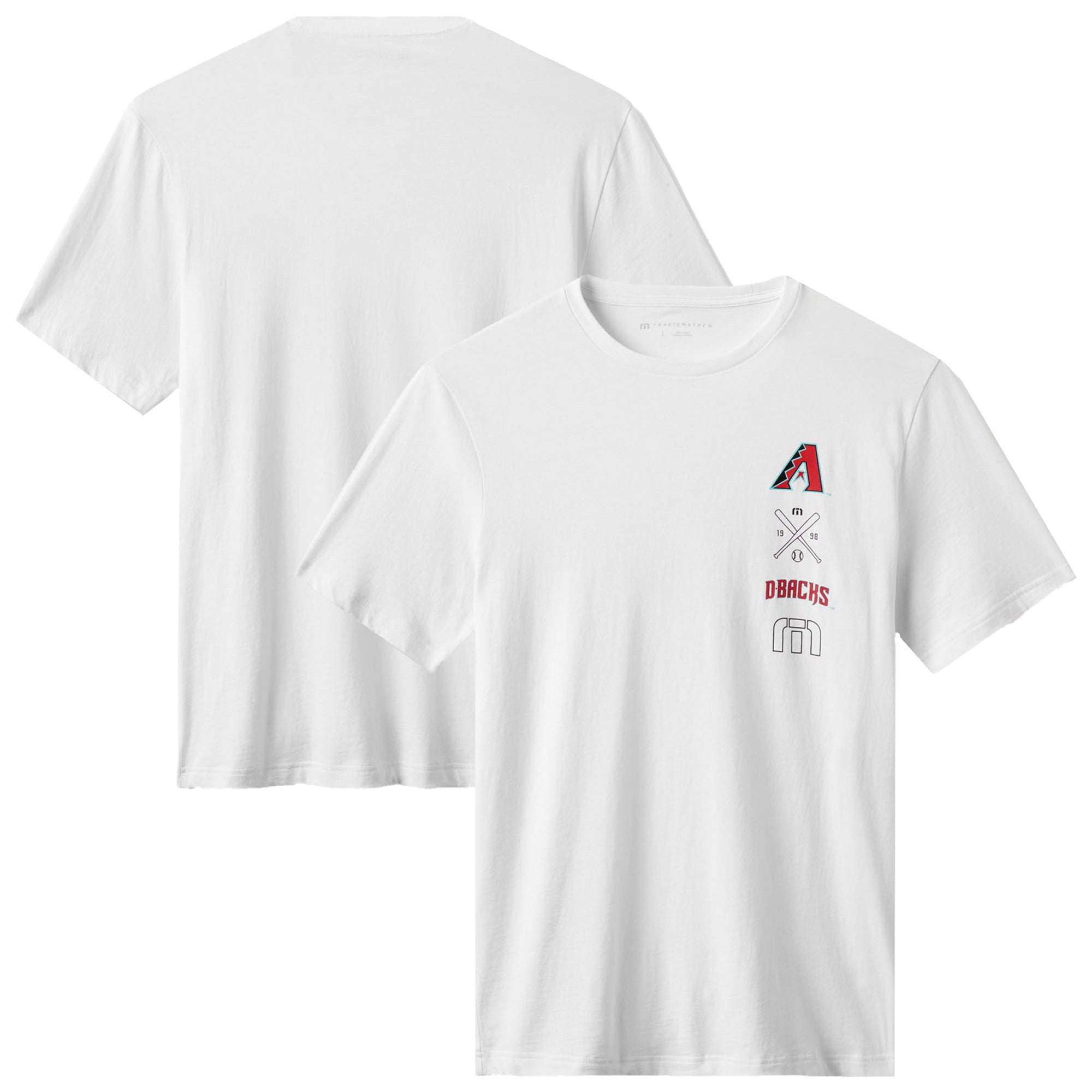 Men's TravisMathew White Arizona Diamondbacks Sunset Slam 2.0 T-Shirt