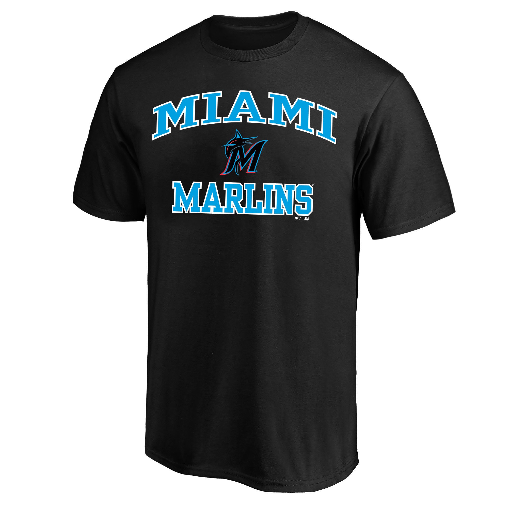 Men's Profile Black Miami Marlins Big & Tall Heart & Soul T-Shirt