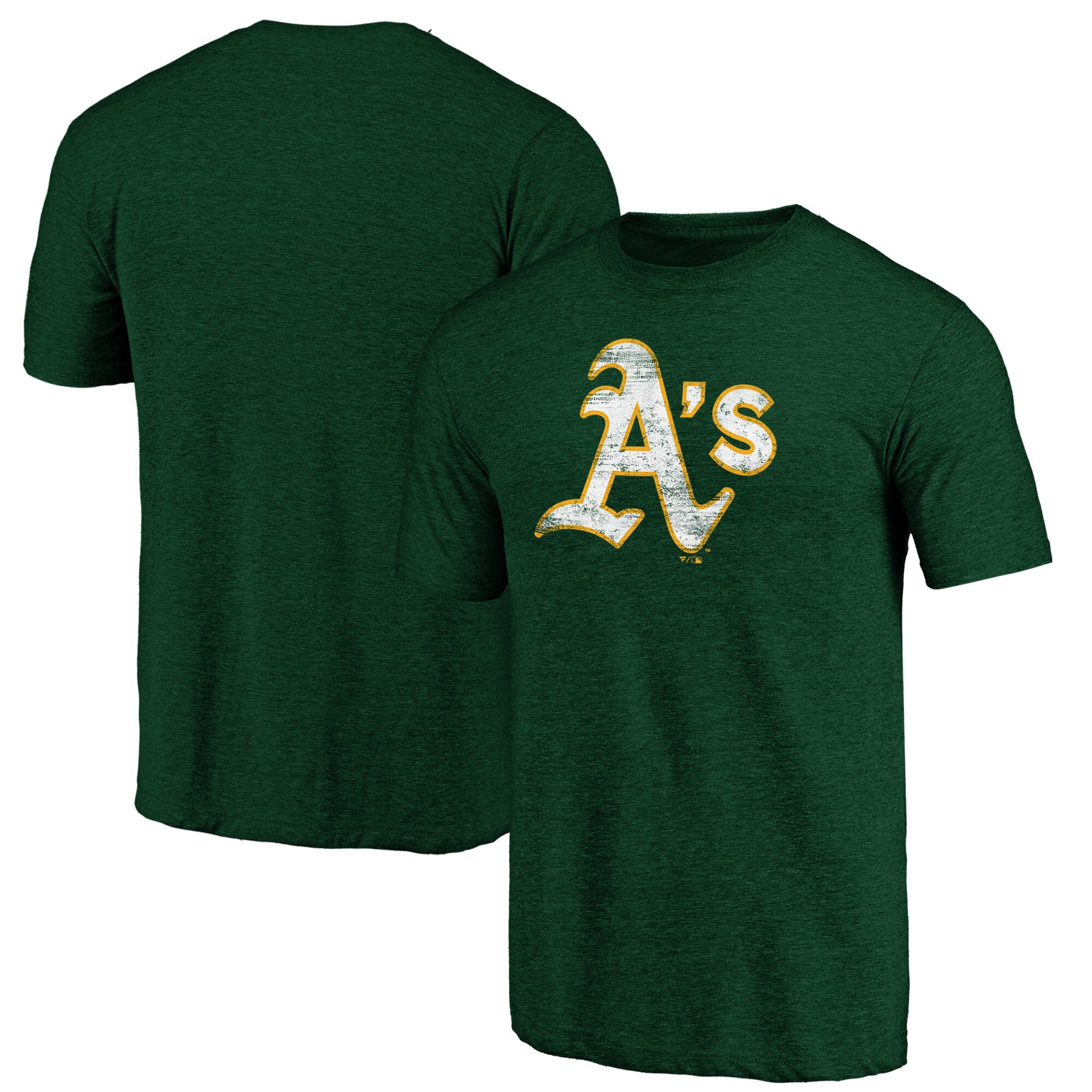 Men's Profile Green Athletics Big & Tall Distressed Logo T-Shirt
