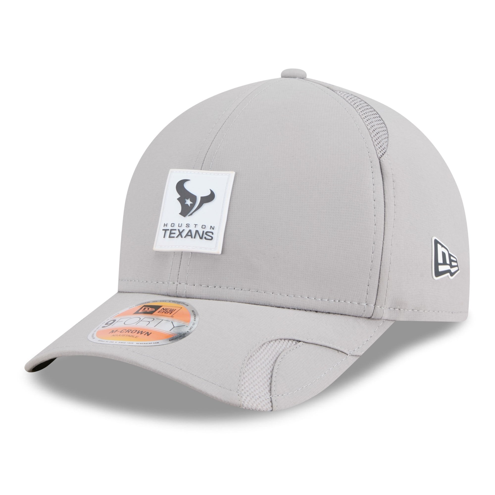 Men's New Era Gray Houston Texans 2025 Sideline  M-Crown 9FORTY Adjustable Hat