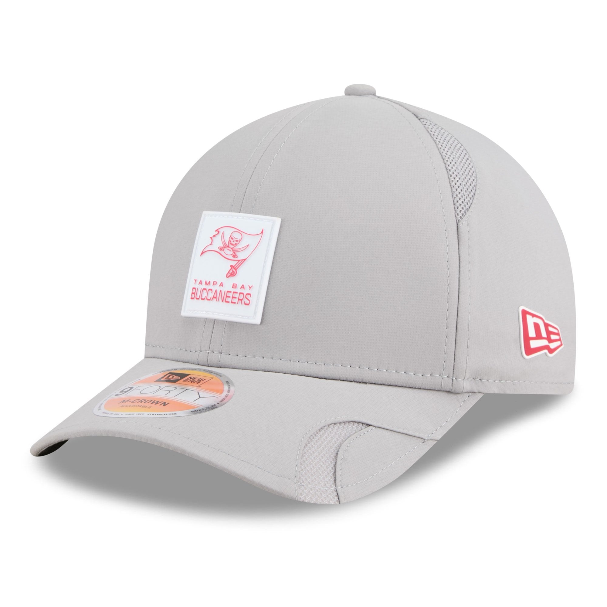Men's New Era Gray Tampa Bay Buccaneers 2025 Sideline  M-Crown 9FORTY Adjustable Hat