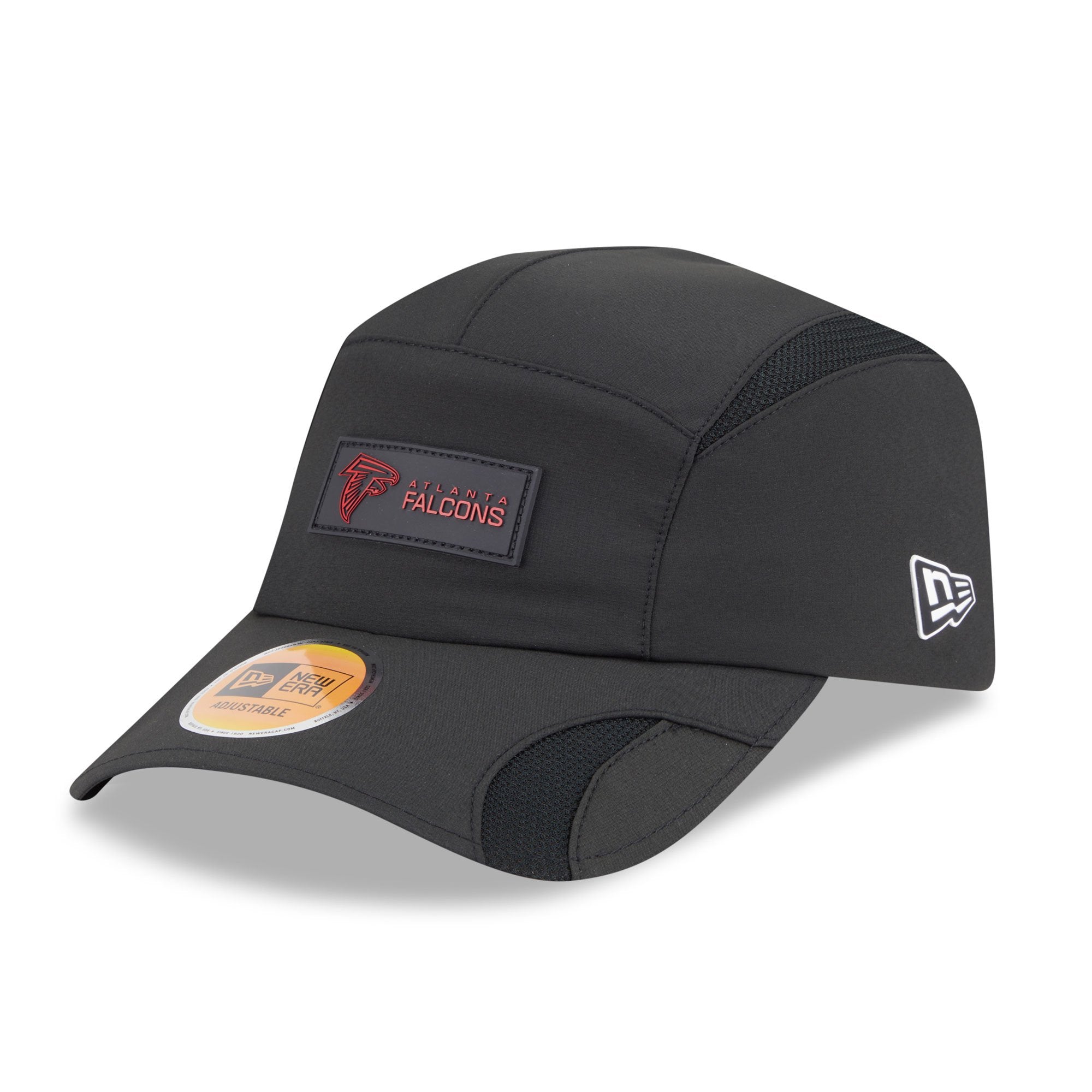 Men's New Era Black Atlanta Falcons 2025 Sideline  Runner Adjustable Hat