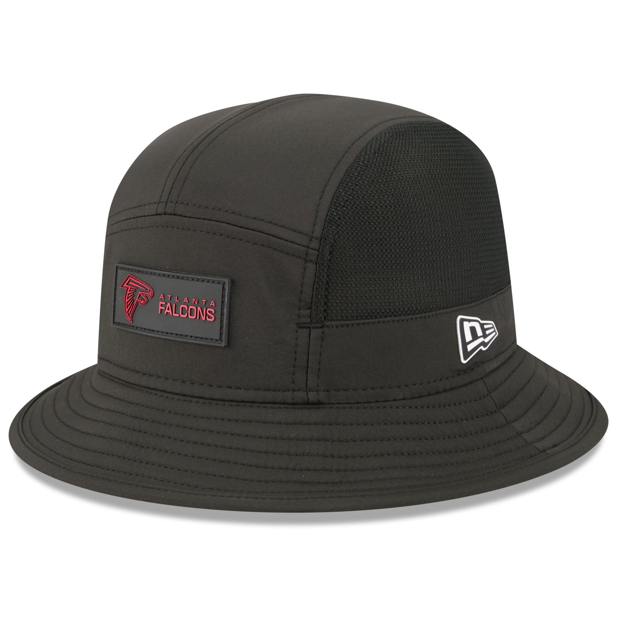 Men's New Era Black Atlanta Falcons 2025 Sideline  Bucket Hat