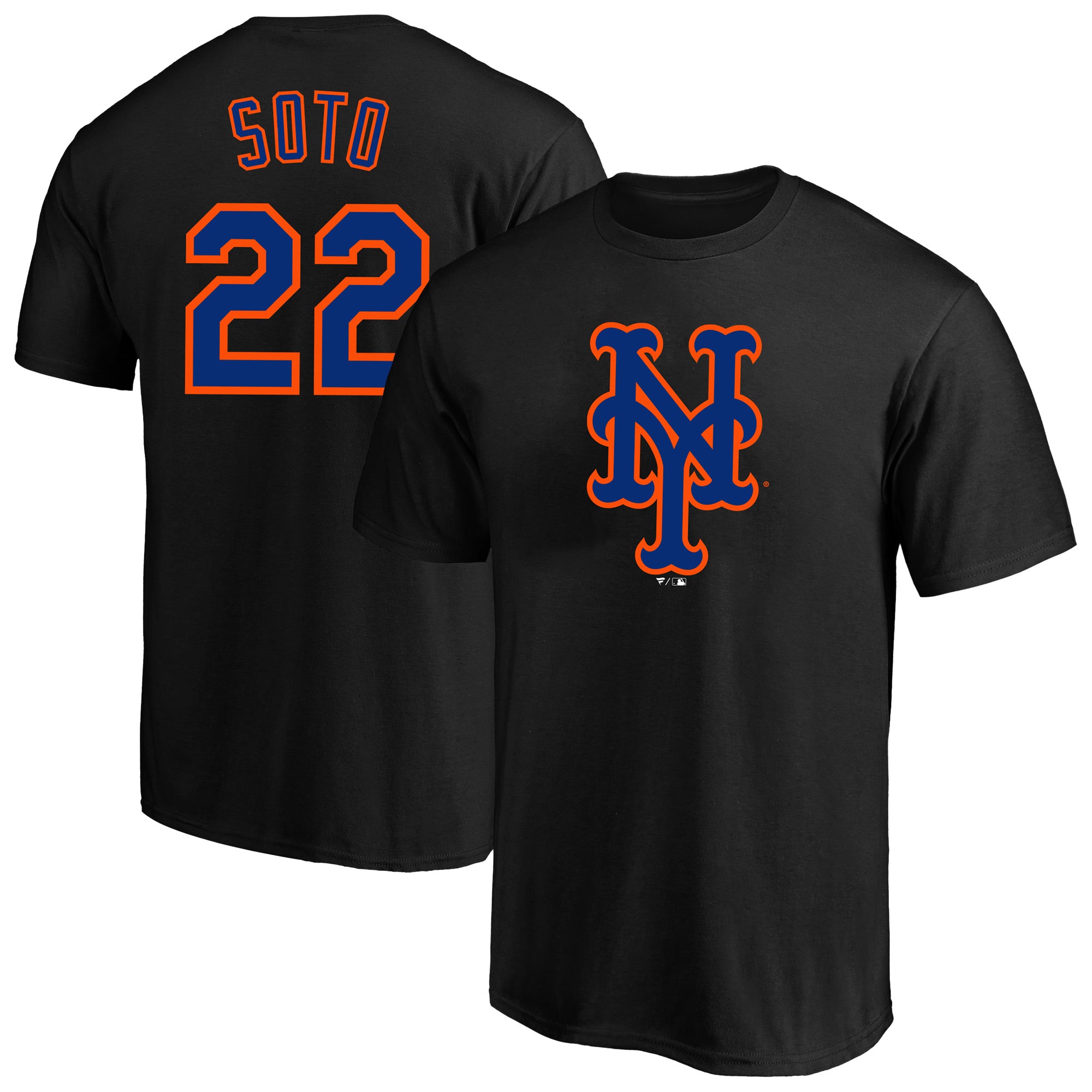 Men's Fanatics Juan Soto Black New York Mets Big & Tall Name & Number T-Shirt
