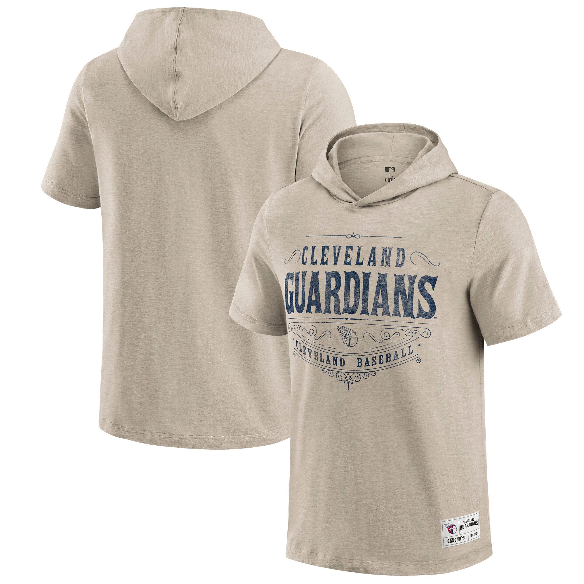 Men's Darius Rucker Collection by Fanatics Tan Cleveland Guardians Hooded T-Shirt