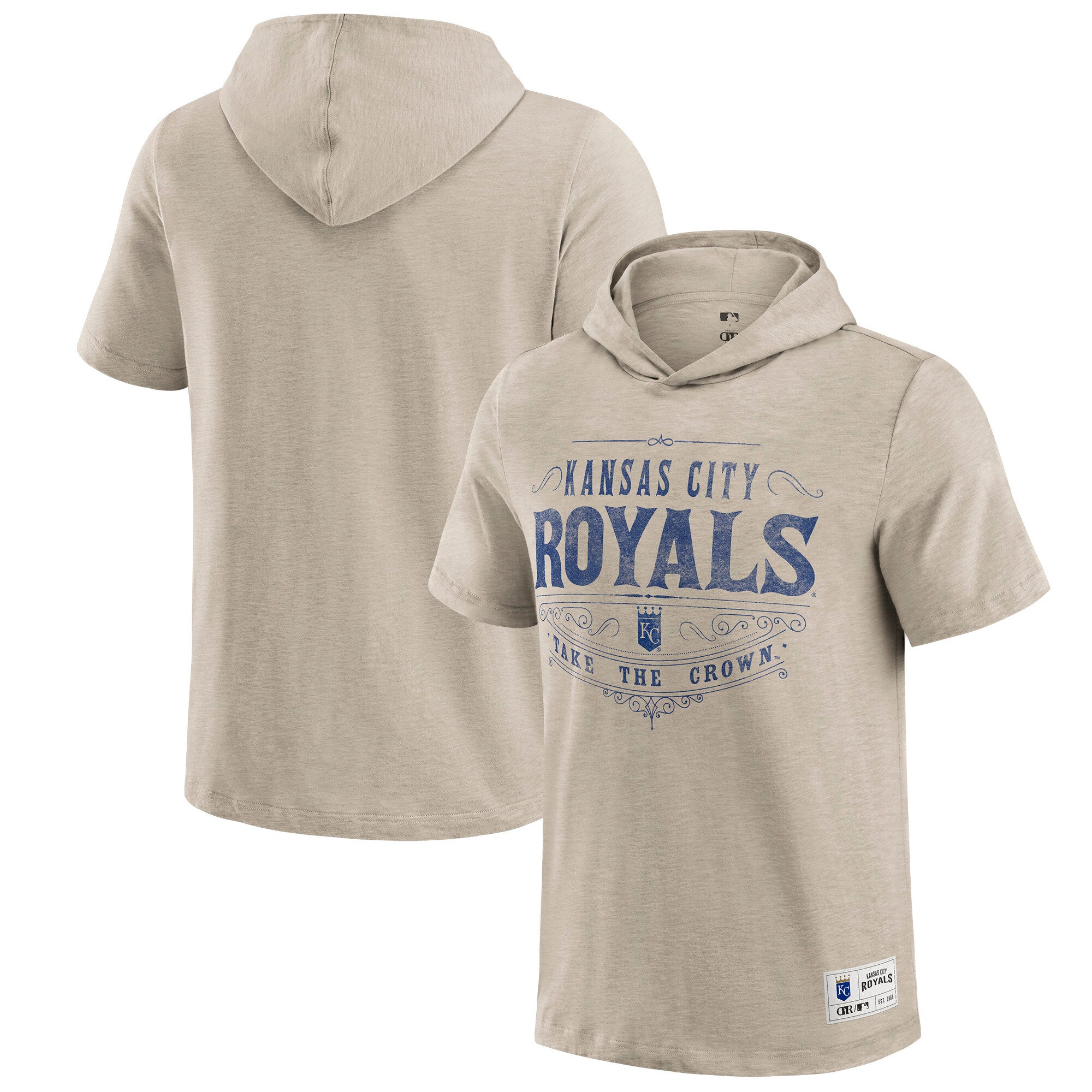 Men's Darius Rucker Collection by Fanatics Tan Kansas City Royals Hooded T-Shirt