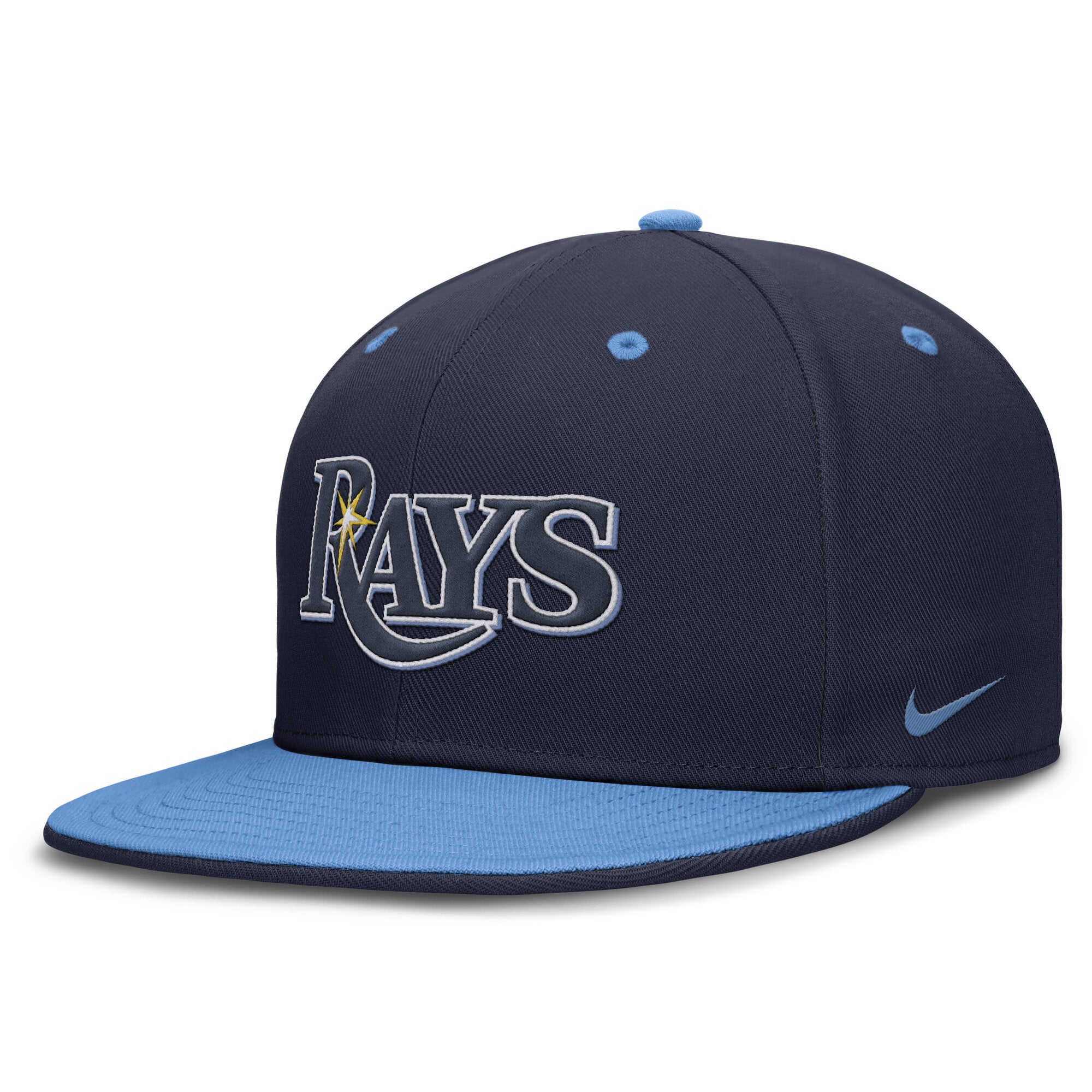 Men's Nike  Navy/Light Blue Tampa Bay Rays  True Primetime Two-Tone Performance Fitted Hat