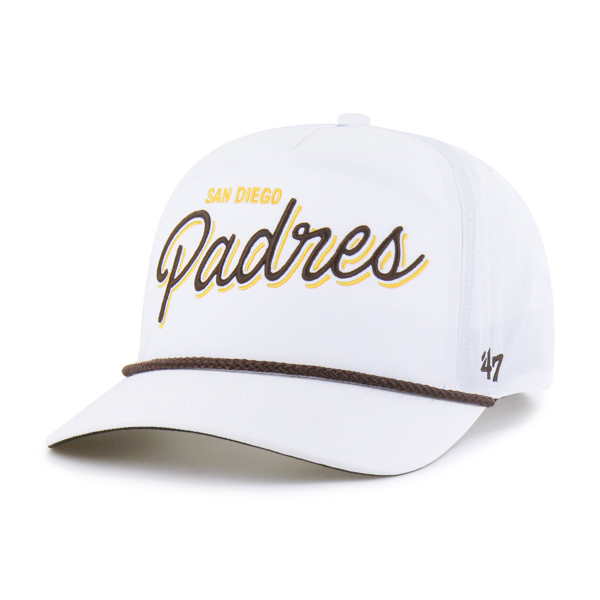 Men's '47  White San Diego Padres Brrr Fairway Hitch Adjustable Hat