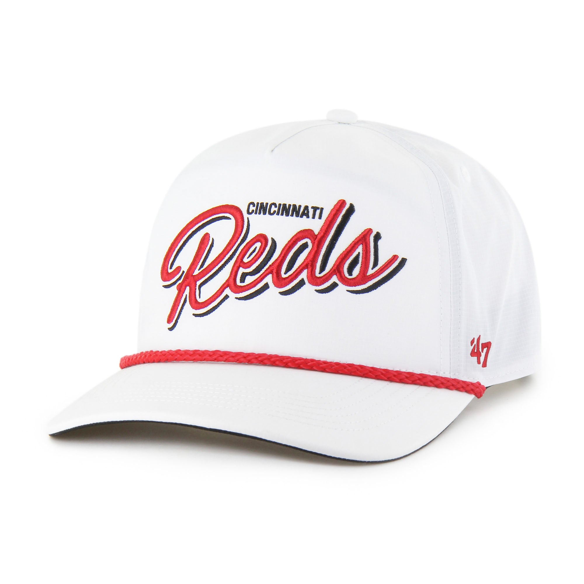 Men's '47  White Cincinnati Reds Brrr Fairway Hitch Adjustable Hat