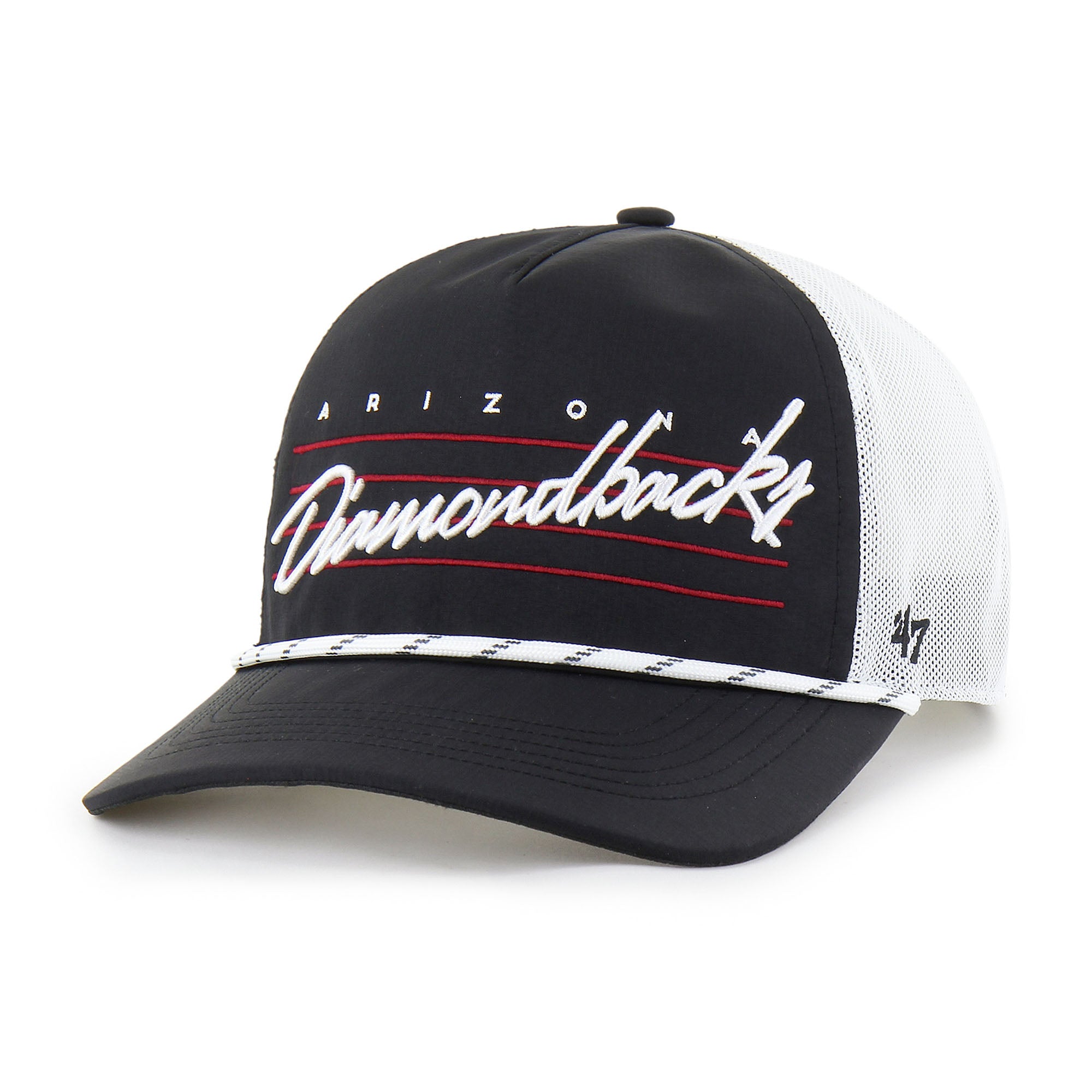 Men's '47 Black Arizona Diamondbacks Brrr Downburst Mesh Hitch Adjustable Hat