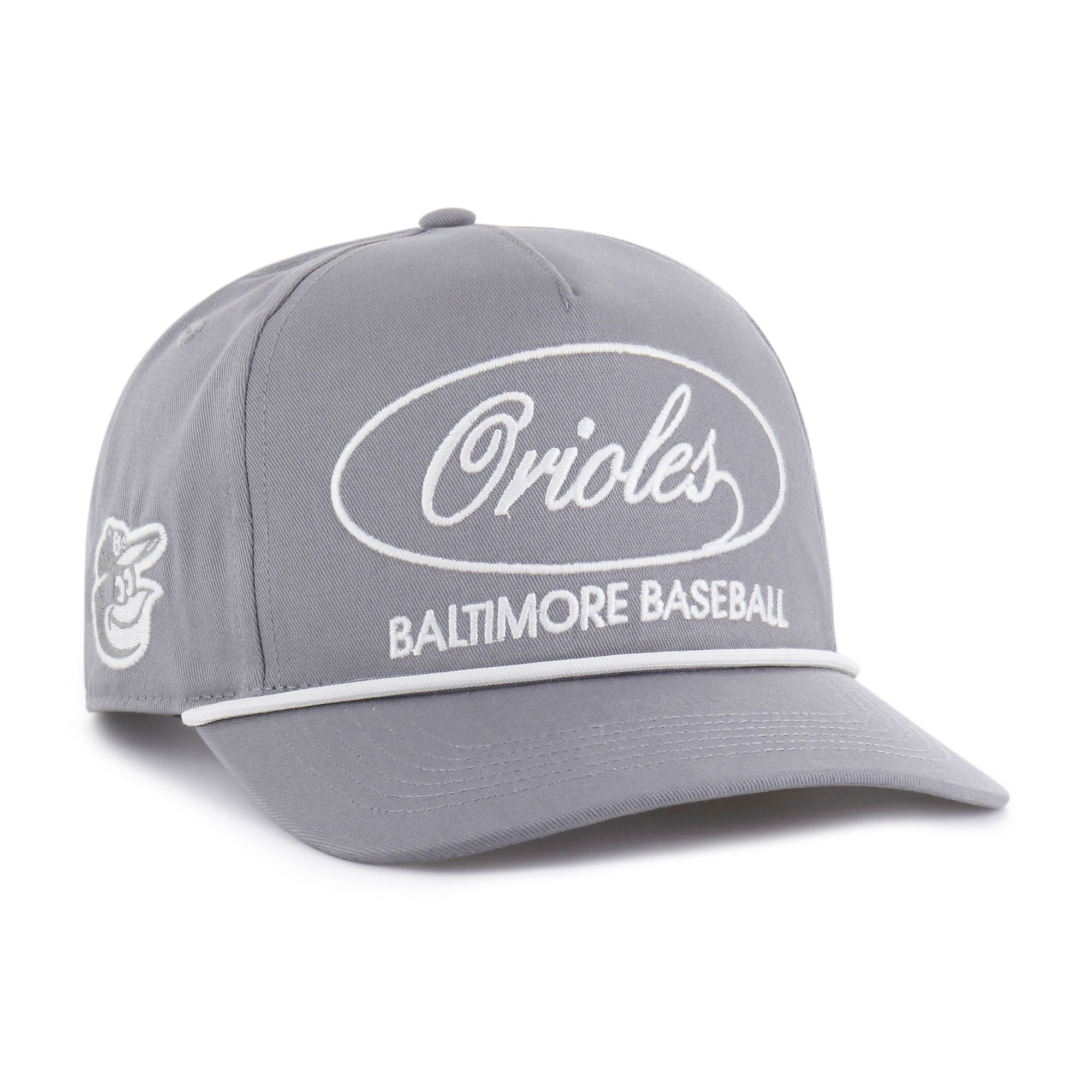 Men's '47 Gray Baltimore Orioles Foundational Hitch Adjustable Hat