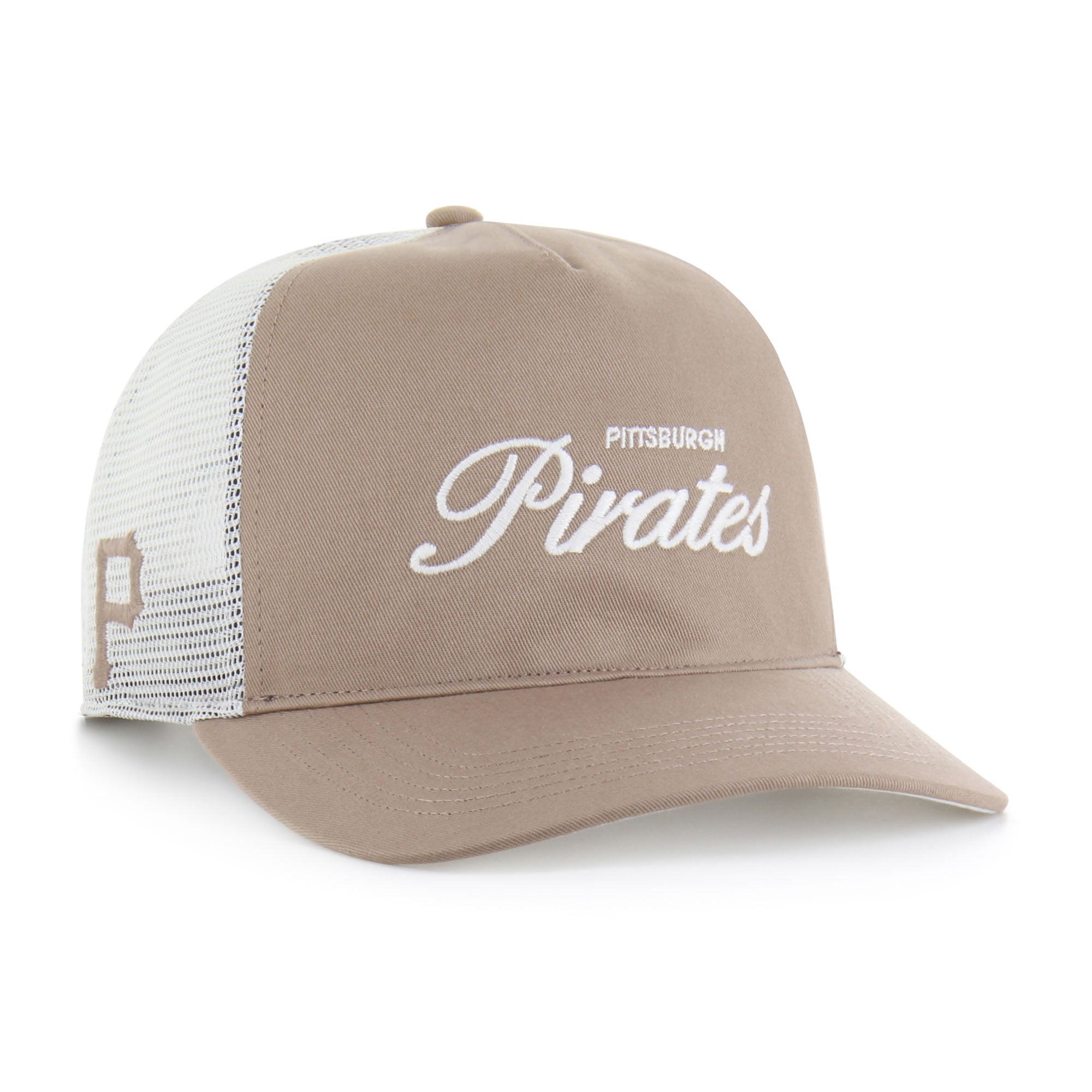 Men's '47  Brown Pittsburgh Pirates Foundational Mesh Hitch Adjustable Hat