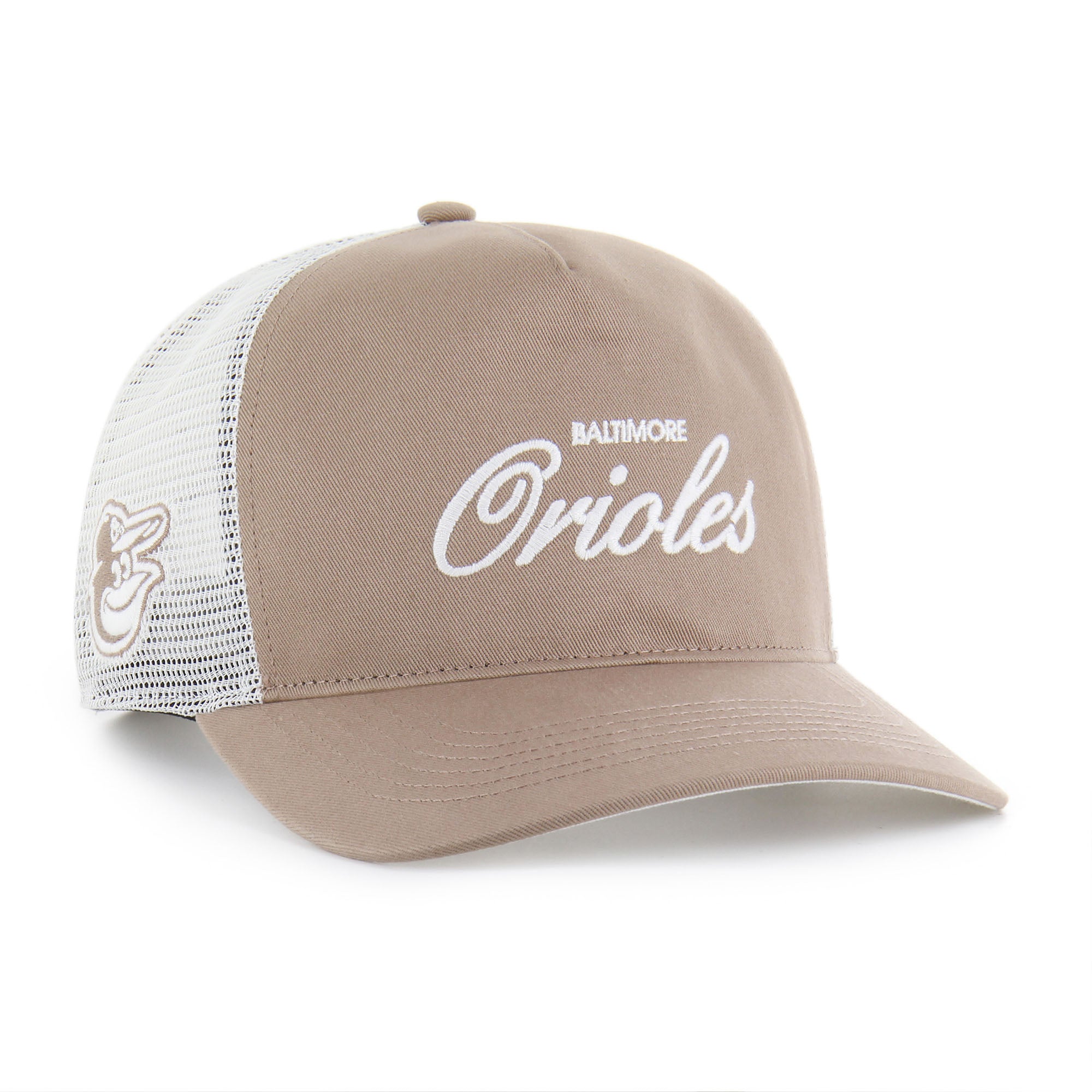 Men's '47  Brown Baltimore Orioles Foundational Mesh Hitch Adjustable Hat