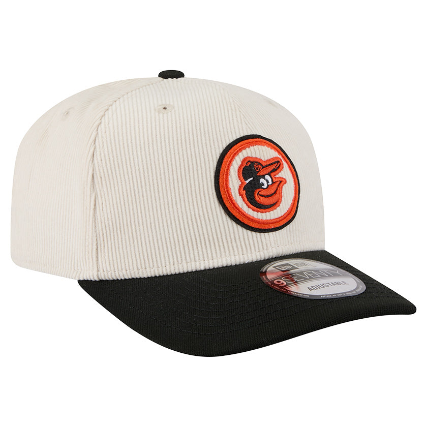 Men's New Era  Cream Baltimore Orioles Loyal 9SEVENTY Adjustable Hat