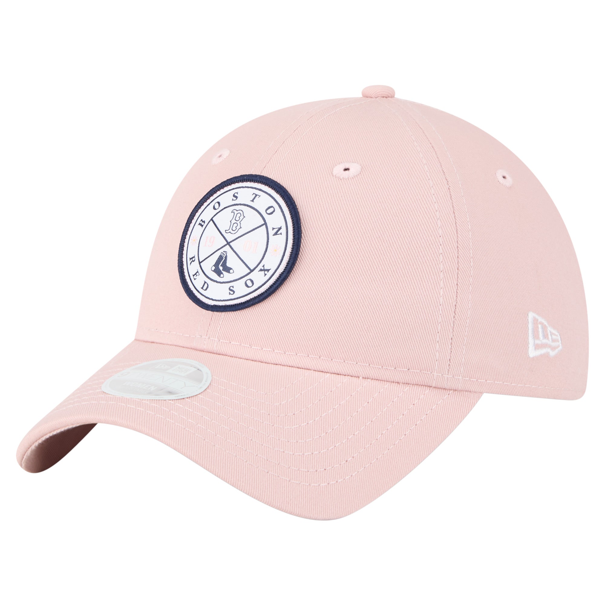 Women's New Era Pink Boston Red Sox Bloom 9TWENTY Adjustable Hat