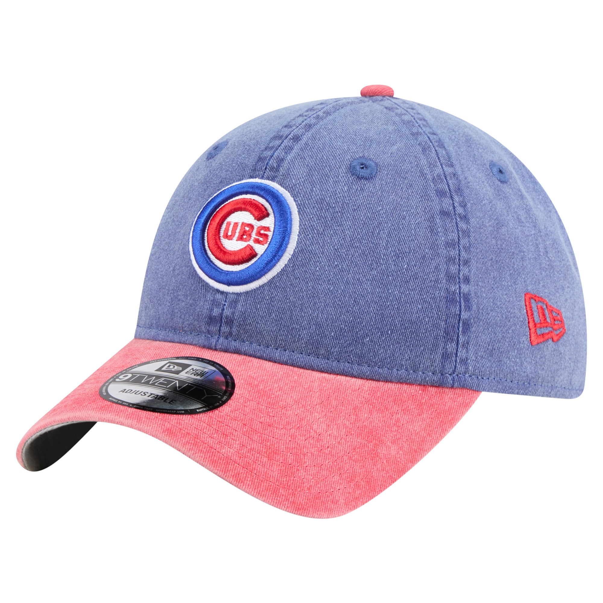 Men's New Era Royal/Red Chicago Cubs Select 9TWENTY Adjustable Hat