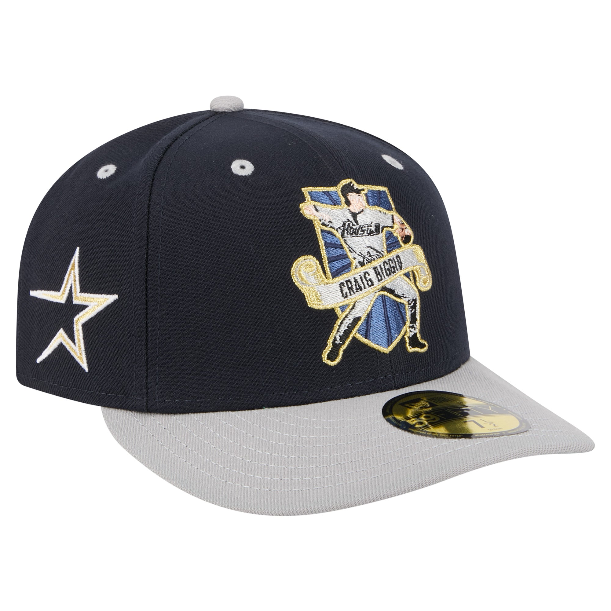 Men's New Era Craig Biggio Navy Houston Astros 59FIFTY Fitted Hat