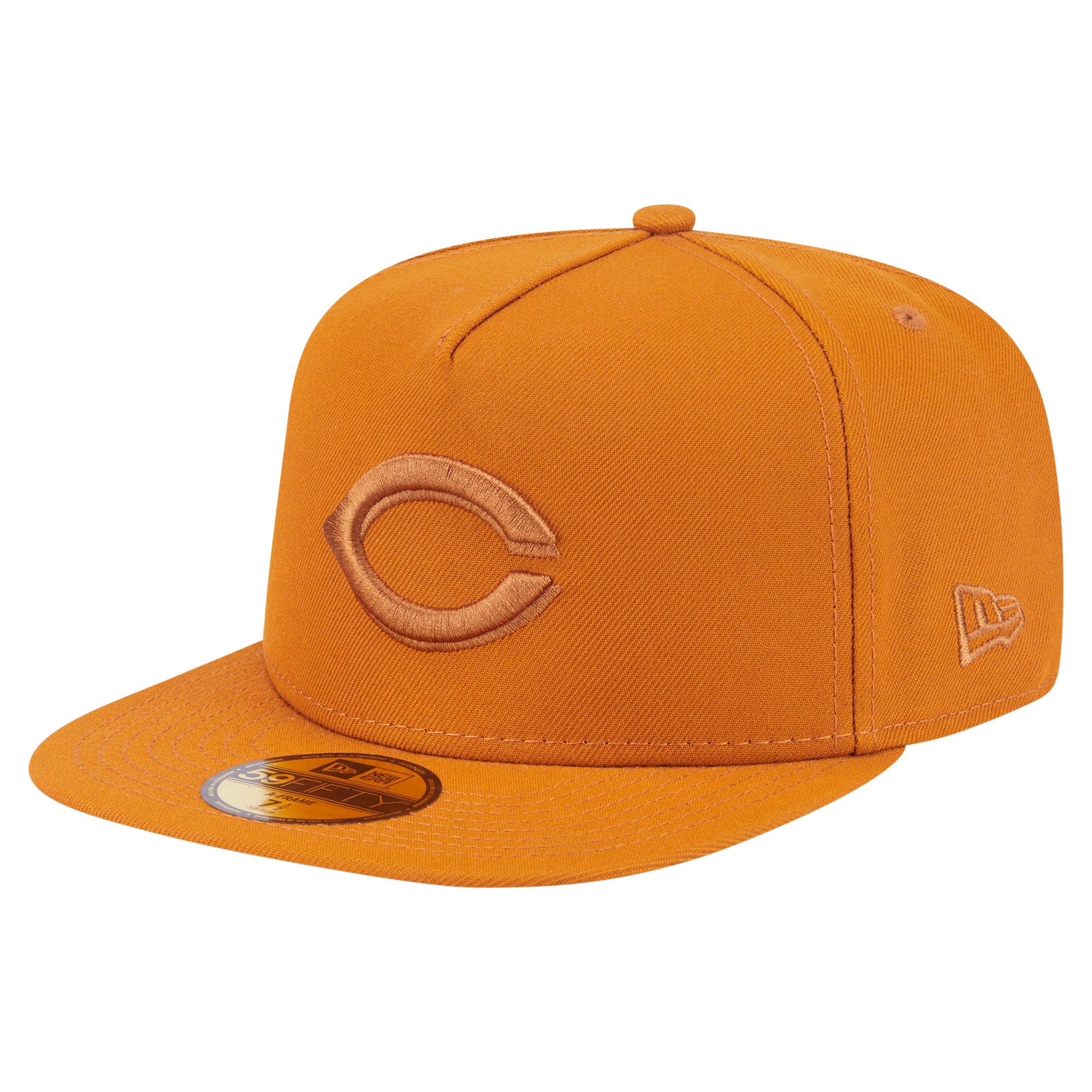 Men's New Era Orange Cincinnati Reds Color Pack A-Frame 59FIFTY Fitted Hat