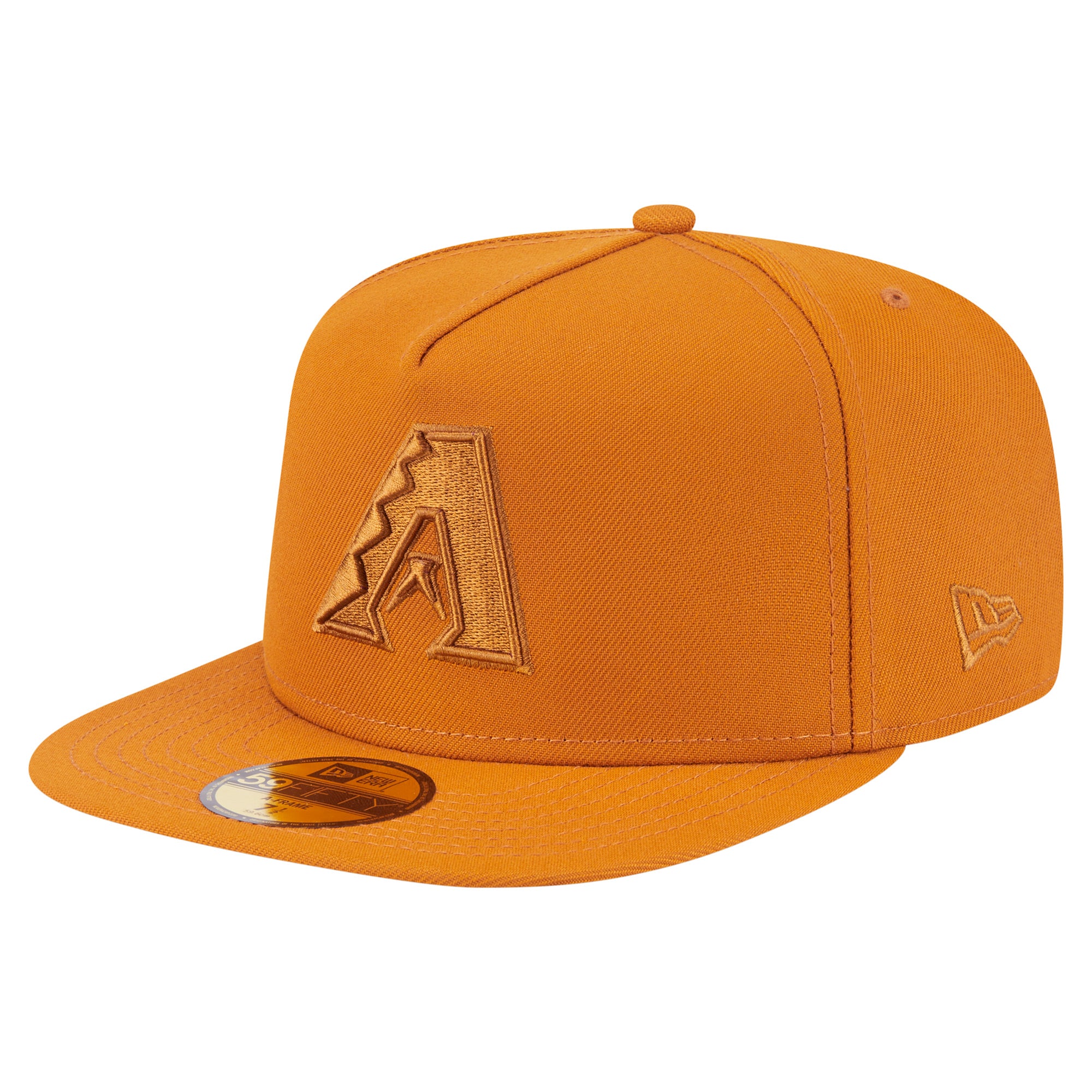 Men's New Era Orange Arizona Diamondbacks Color Pack A-Frame 59FIFTY Fitted Hat
