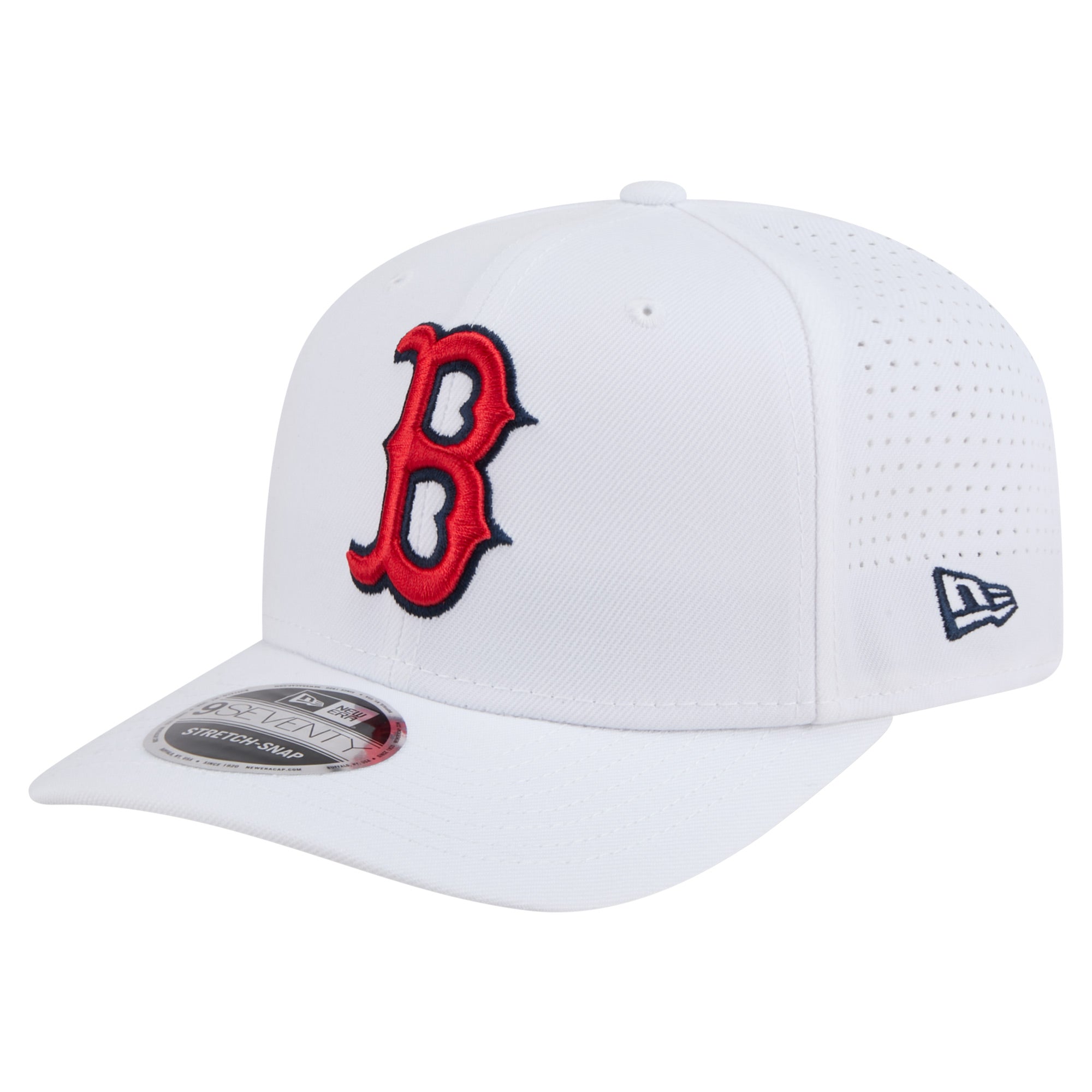 Men's New Era White Boston Red Sox COOLERA 9SEVENTY Adjustable Hat