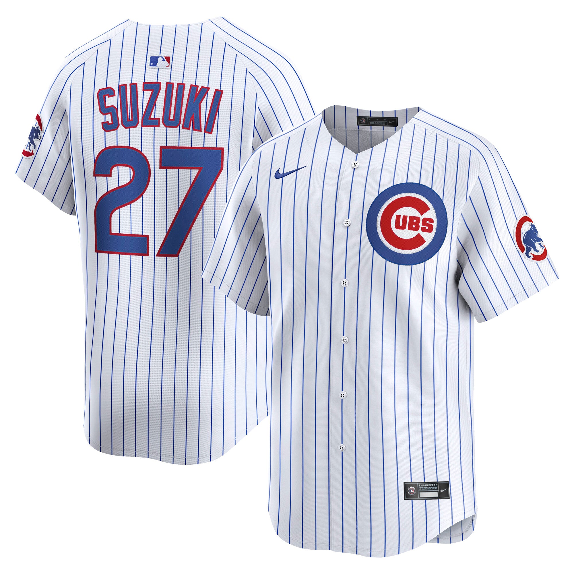 Men's Nike Seiya Suzuki White Chicago Cubs Home Limited Player Jersey