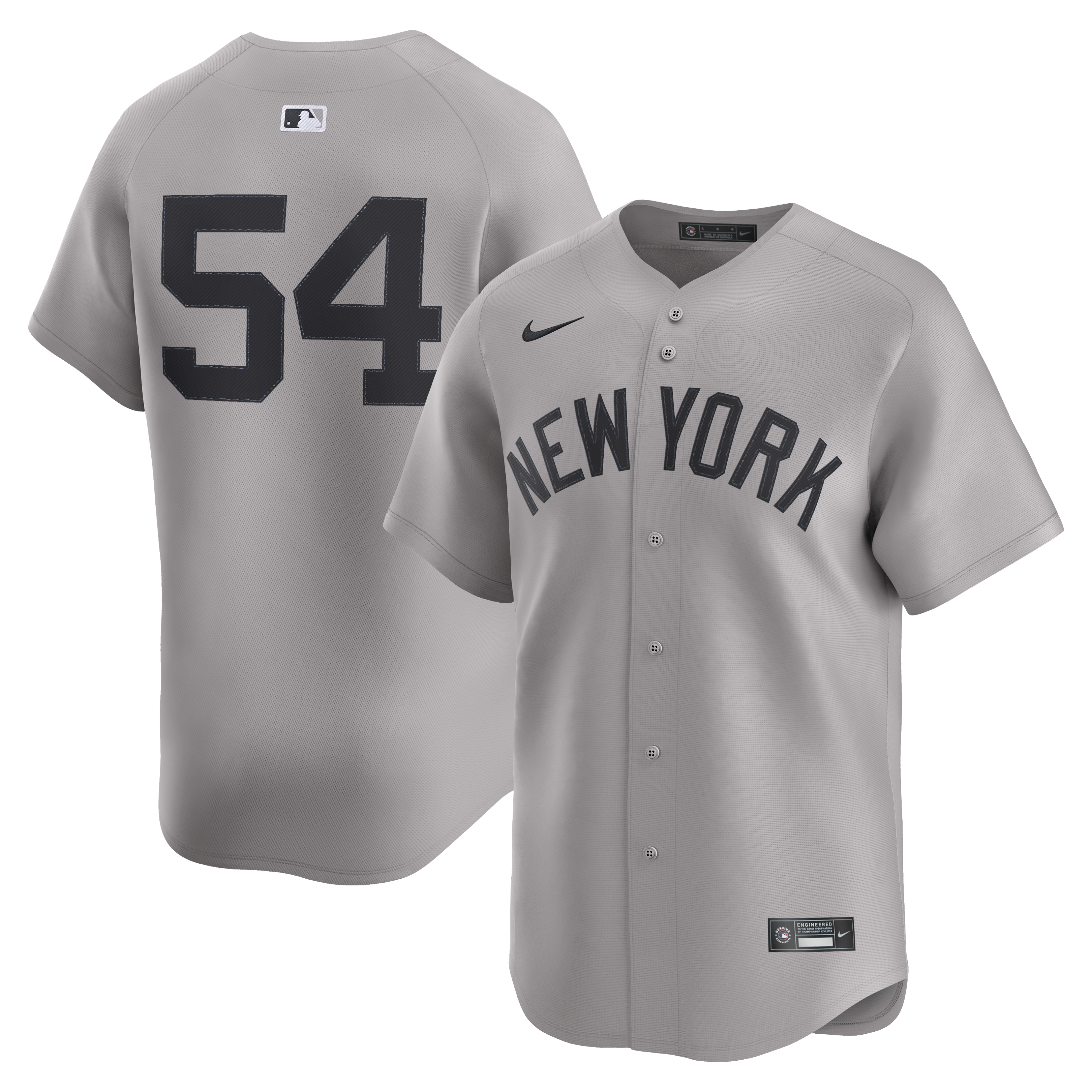 Men's Nike Max Fried Gray New York Yankees Road Limited Player Jersey