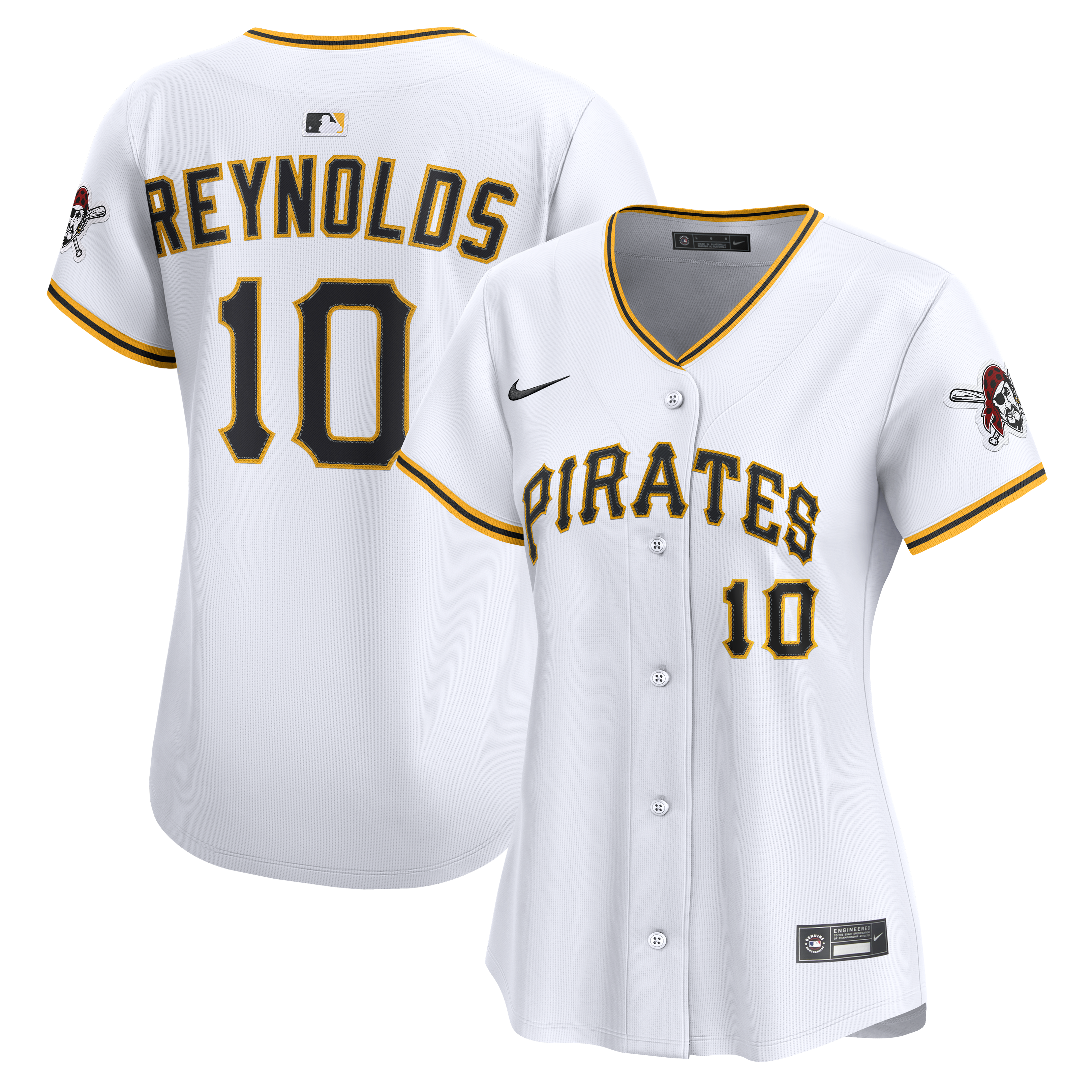 Women's Nike Bryan Reynolds White Pittsburgh Pirates Home Limited Player Jersey