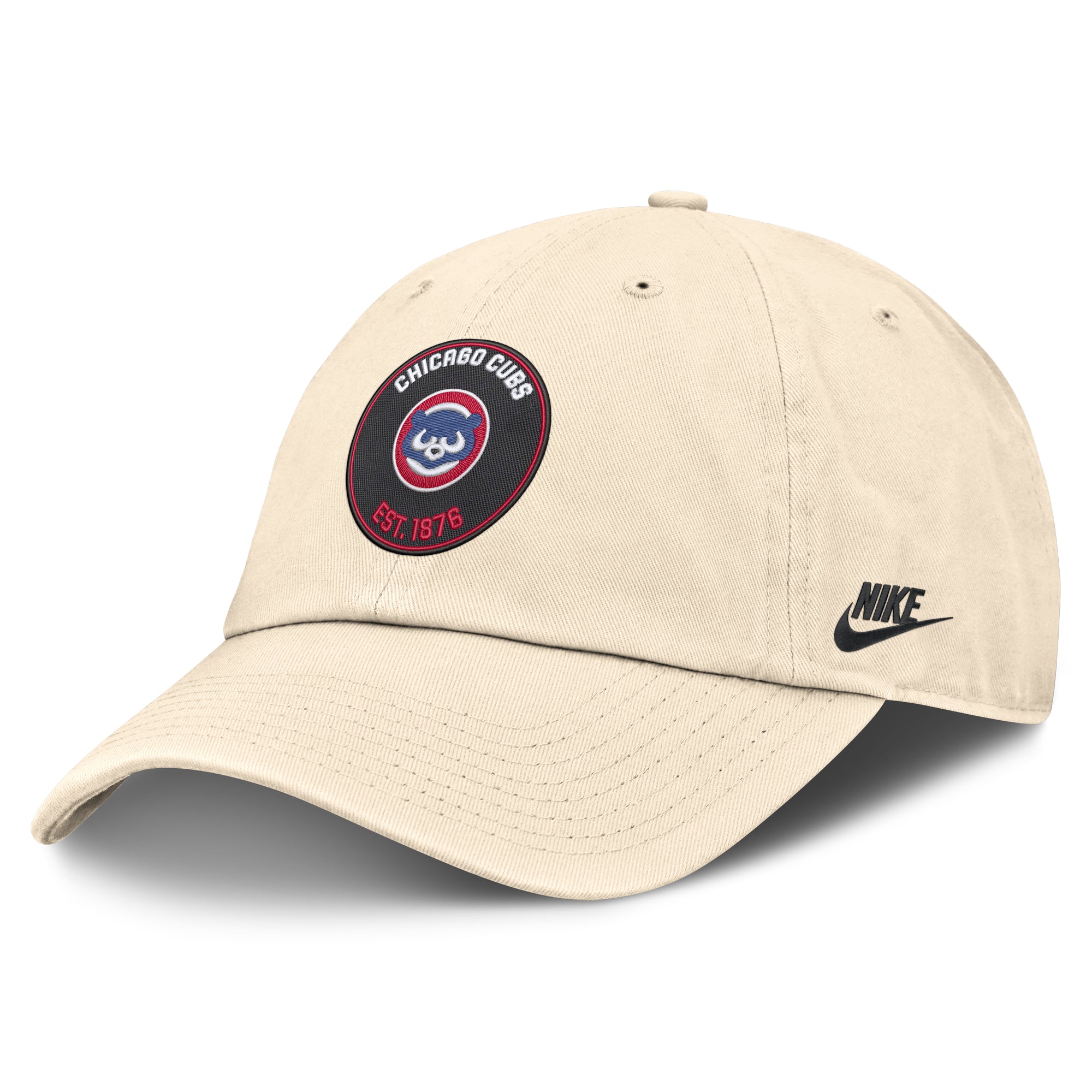 Men's Nike Natural Chicago Cubs Cooperstown Collection Club Adjustable Hat