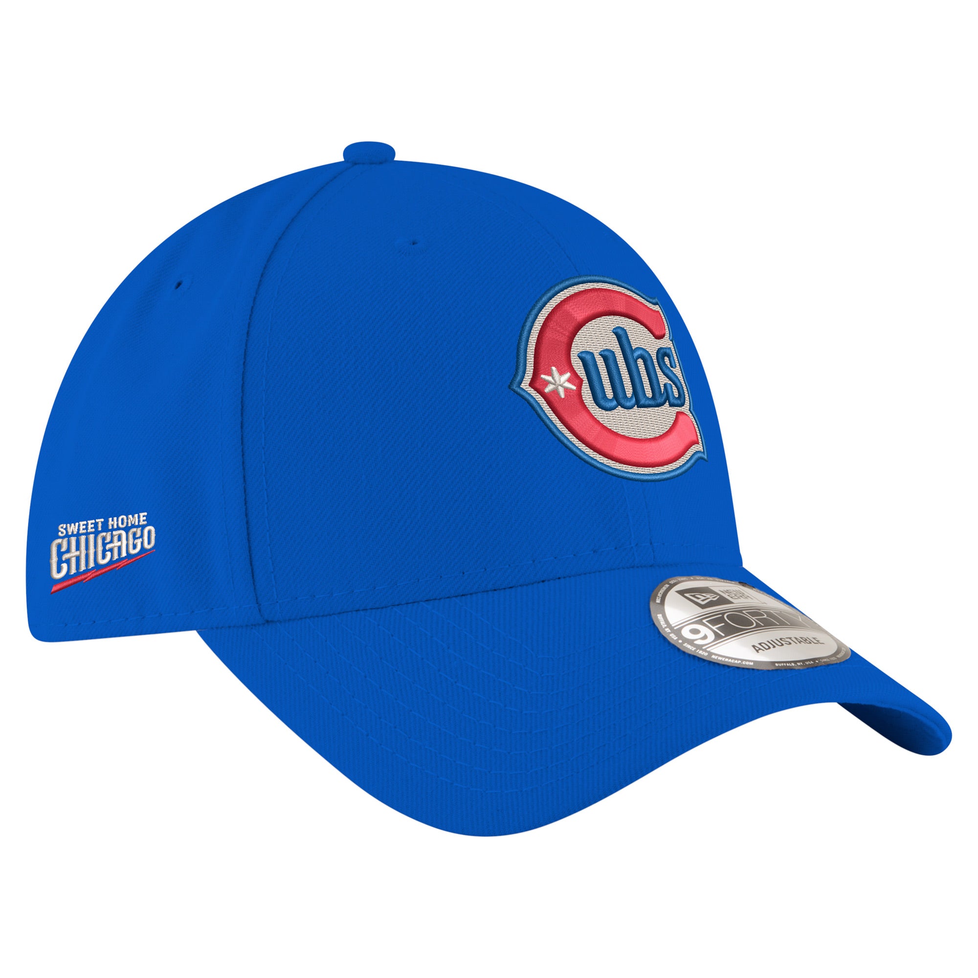 Men's New Era  Royal Chicago Cubs Blues 9FORTY Adjustable Hat