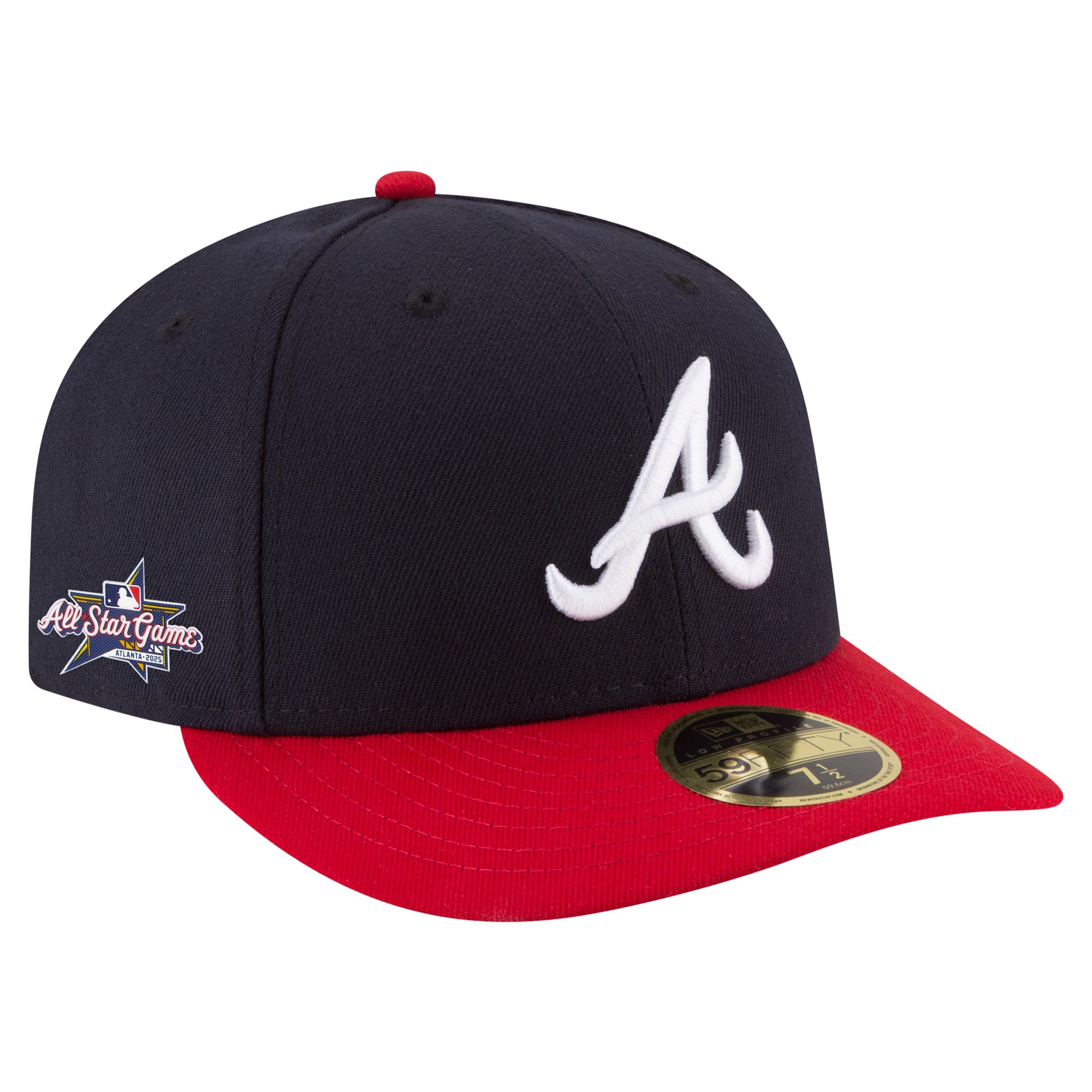 Men's New Era  Navy Atlanta Braves 2025 All-Star Game Low Profile 59FIFTY Fitted Hat