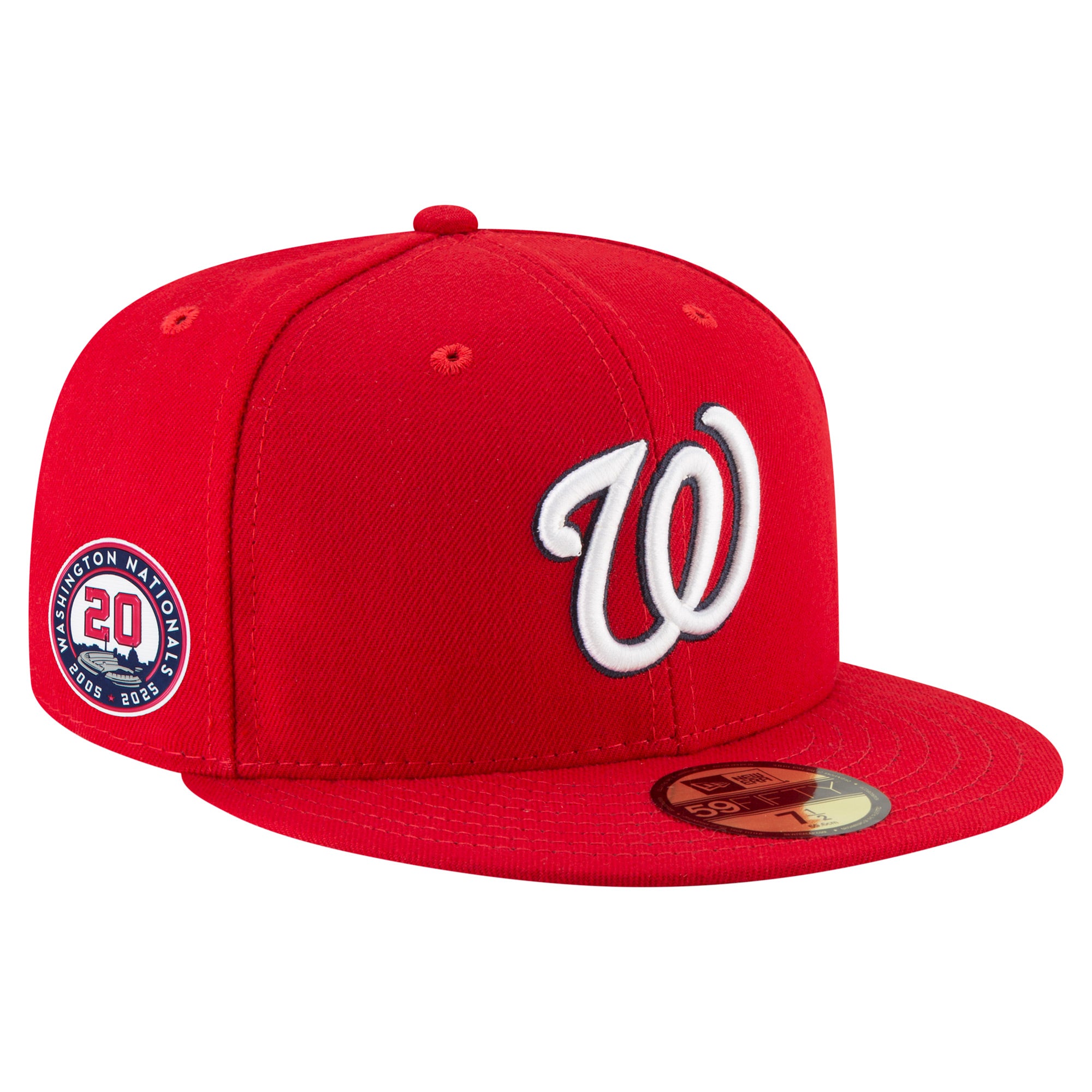 Men's New Era  Red Washington Nationals 20th Anniversary 59FIFTY Fitted Hat