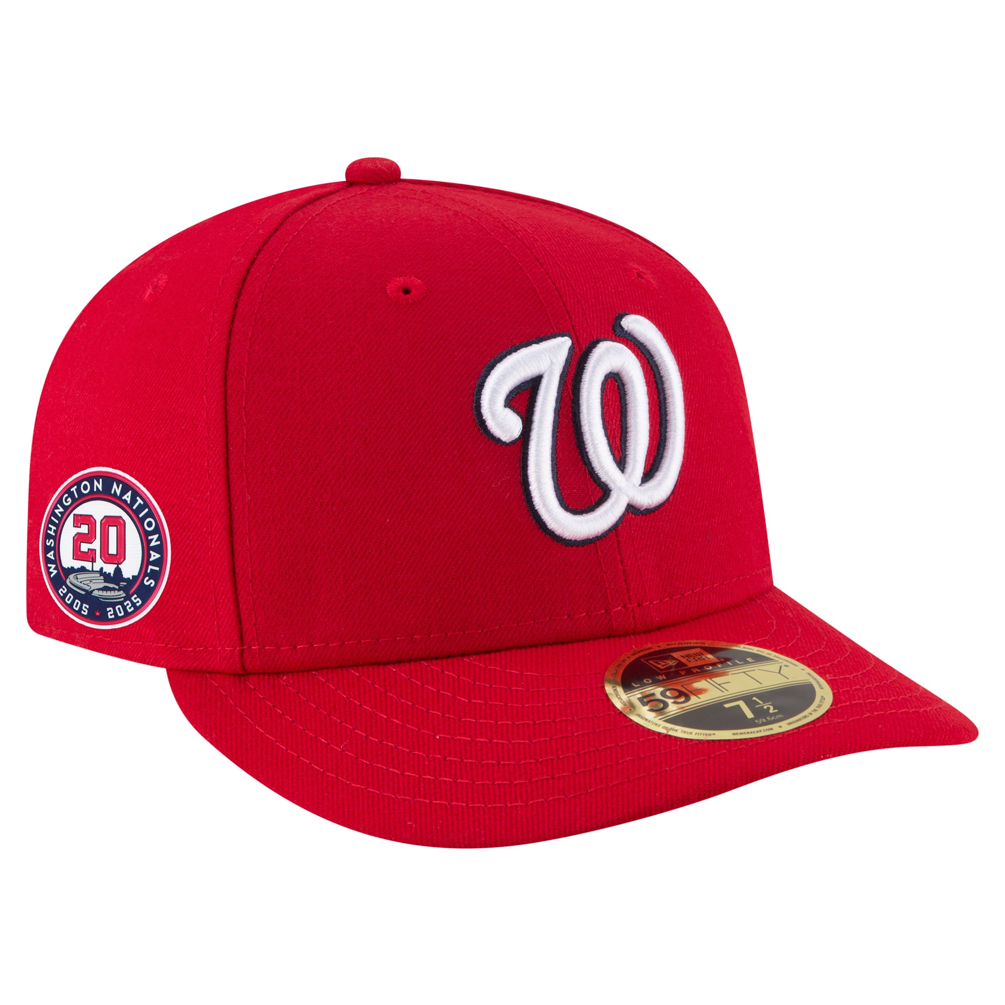 Men's New Era  Red Washington Nationals 20th Anniversary Low Profile 59FIFTY Fitted Hat