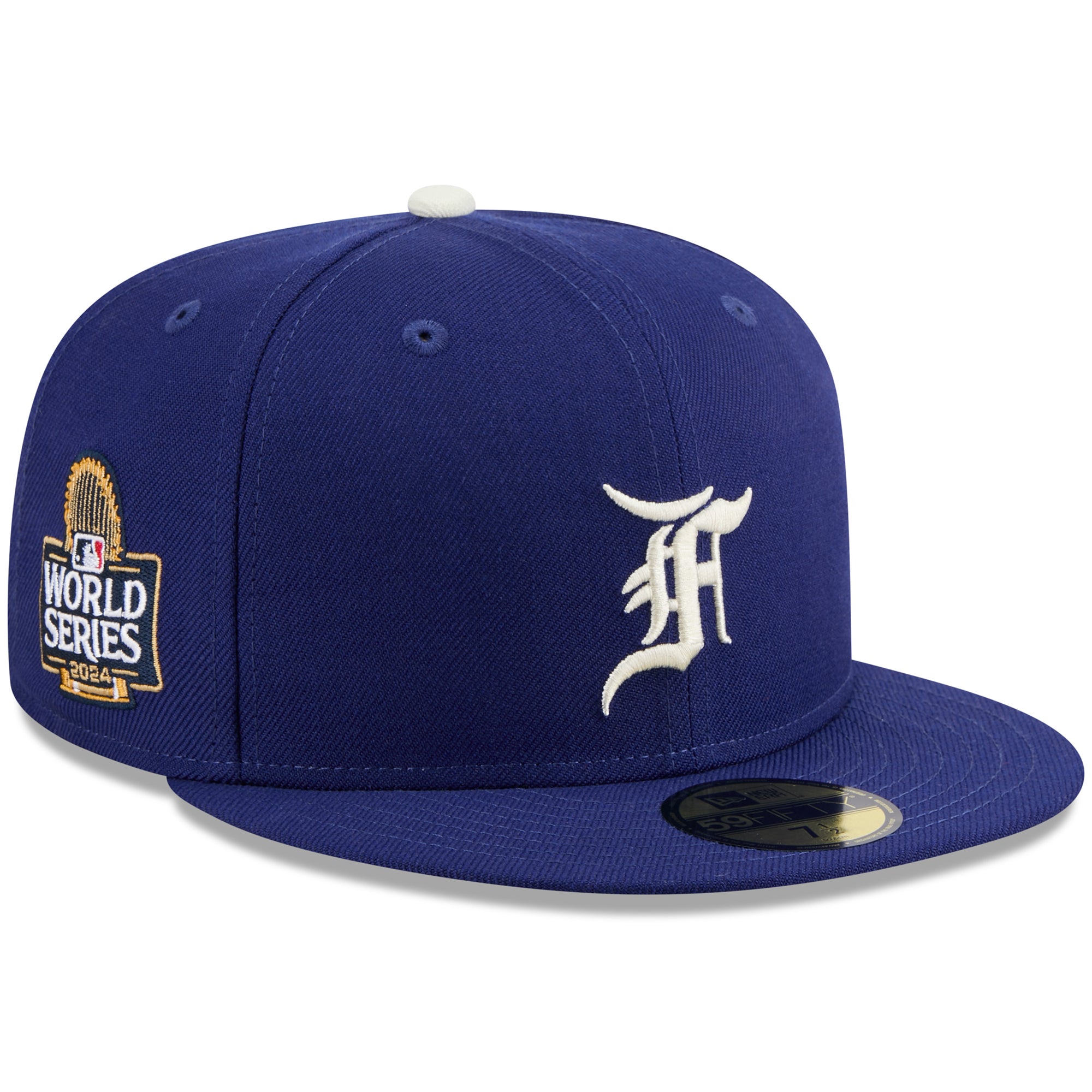 Men's New Era x Fear of God Royal Los Angeles Dodgers 2024 World Series 59FIFTY Fitted Hat