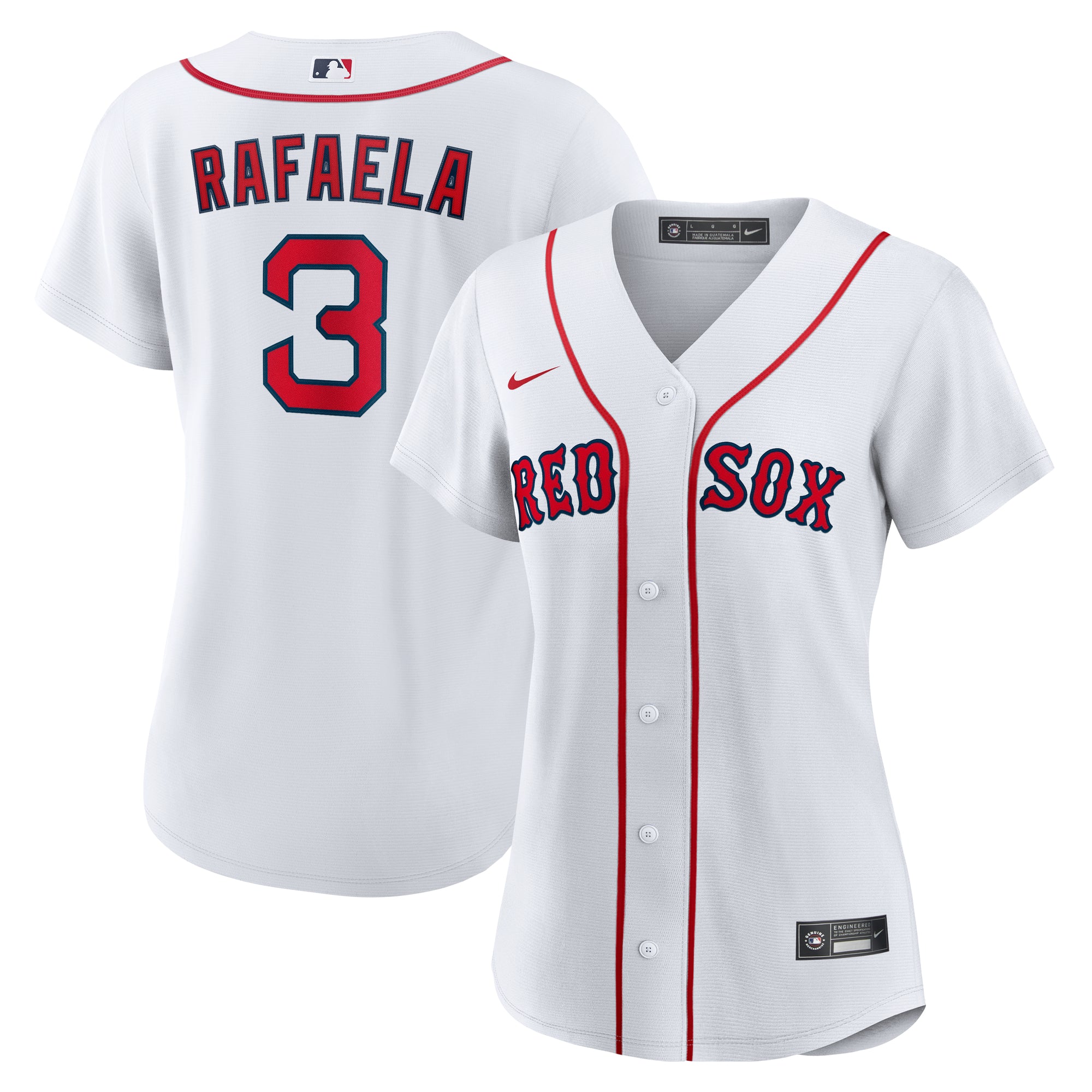 Women's Nike Ceddanne Rafaela White Boston Red Sox Home Replica Jersey