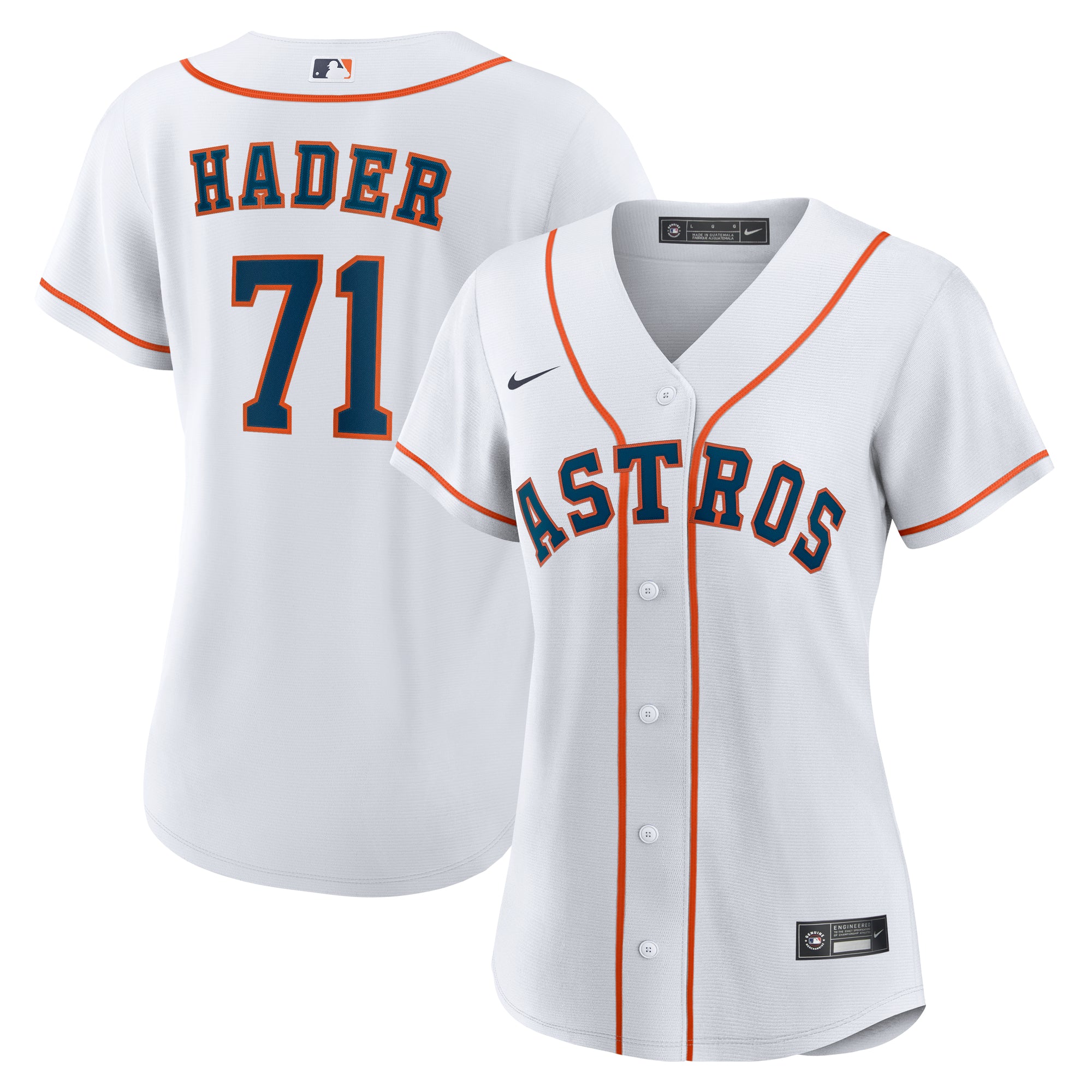 Women's Nike Josh Hader White Houston Astros Home Replica Jersey