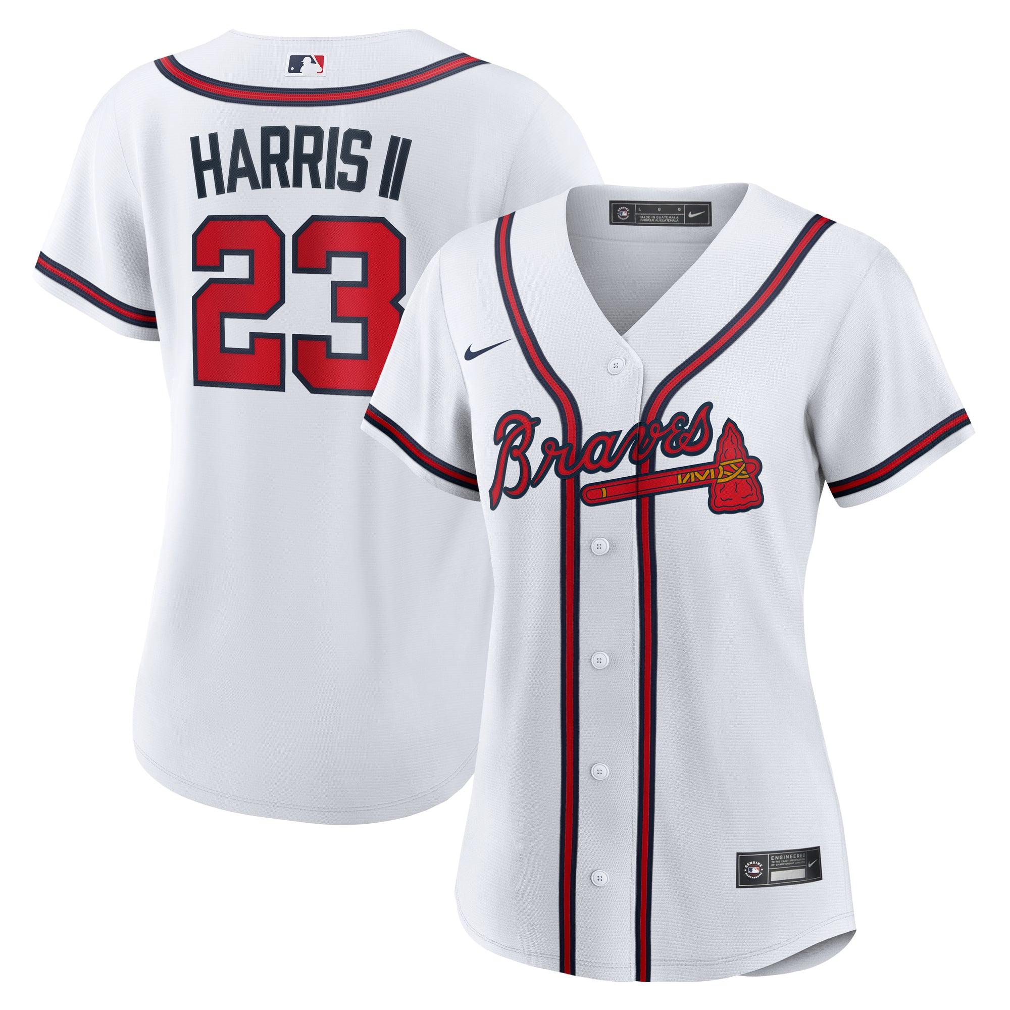 Women's Nike Michael Harris II White Atlanta Braves Home Replica Jersey