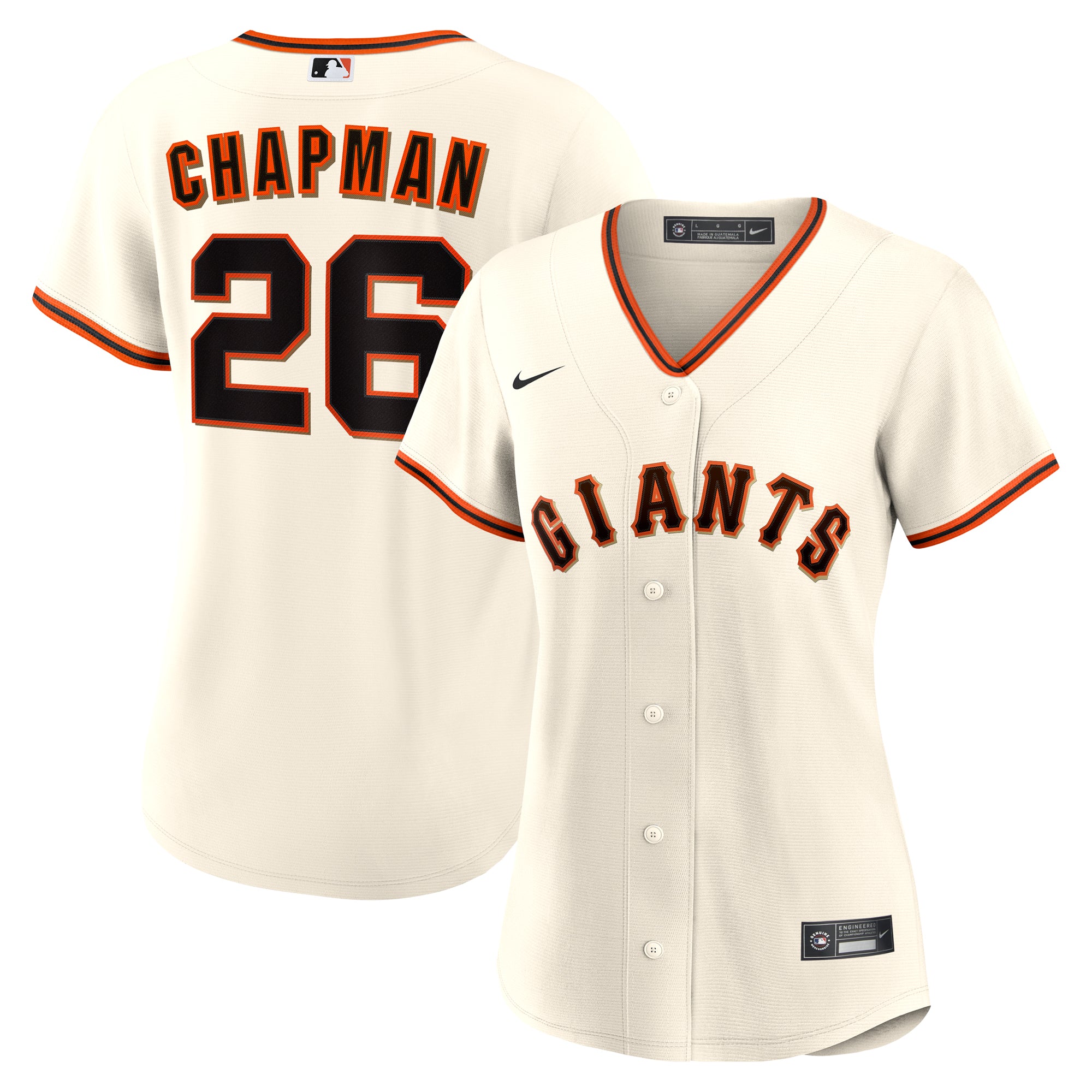 Women's Nike Matt Chapman Cream San Francisco Giants Home Replica Jersey