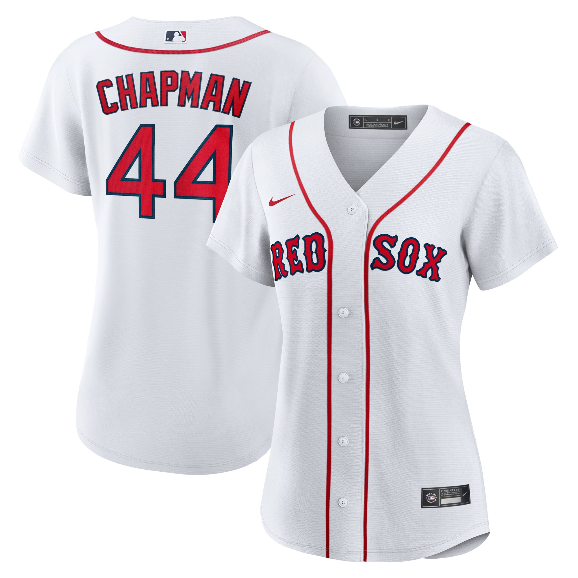 Women's Nike Aroldis Chapman White Boston Red Sox Home Replica Jersey
