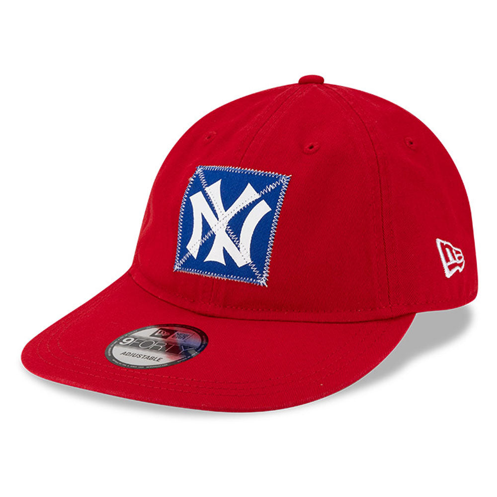 Men's New Era x Ralph Lauren Red New York Yankees 9FORTY Long Bill Adjustable Hat