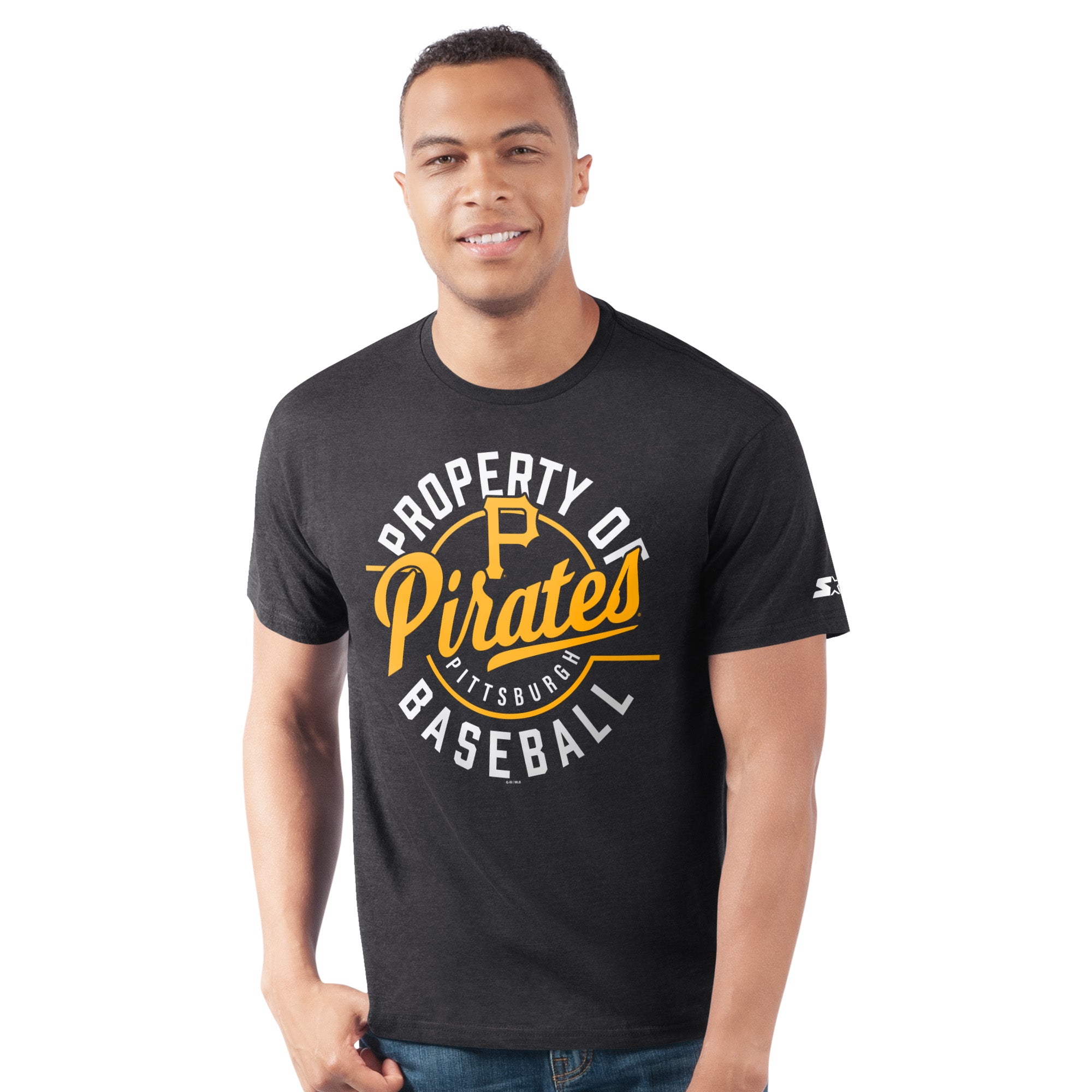 Men's Starter Black Pittsburgh Pirates Prime Time Property Of T-Shirt