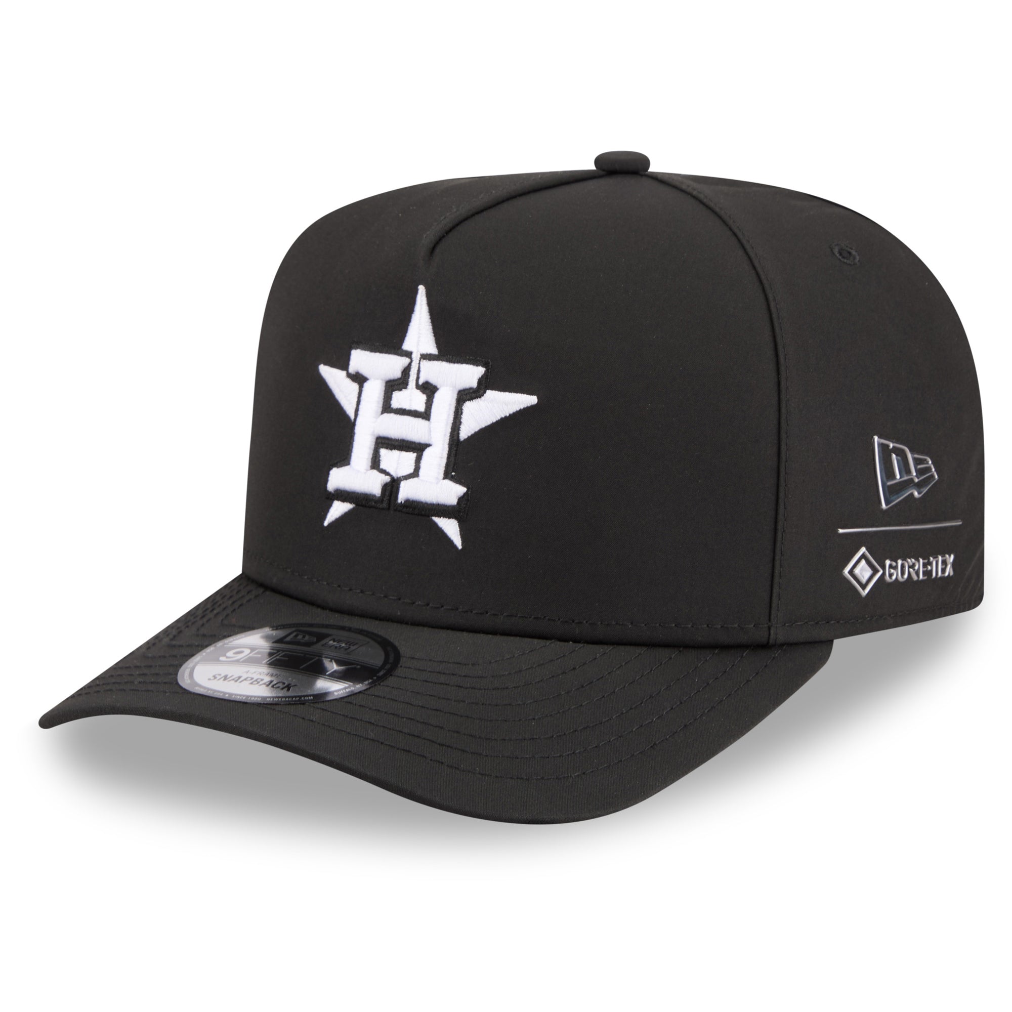 Men's New Era x GORE-TEX  Black Houston Astros A-Frame 9FIFTY Adjustable Hat