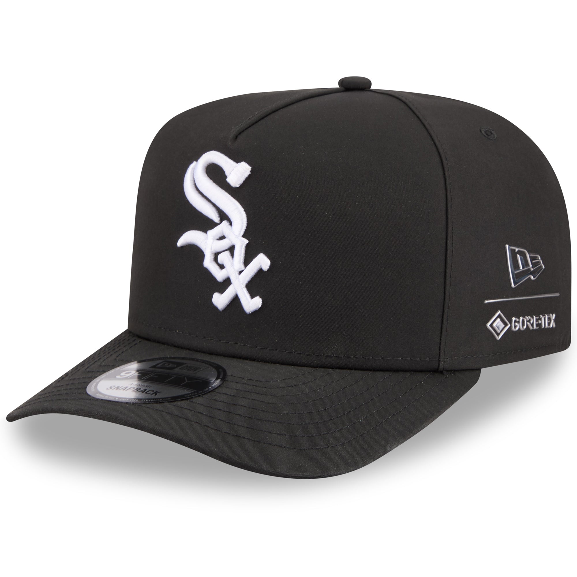 Men's New Era x GORE-TEX  Black Chicago White Sox A-Frame 9FIFTY Adjustable Hat