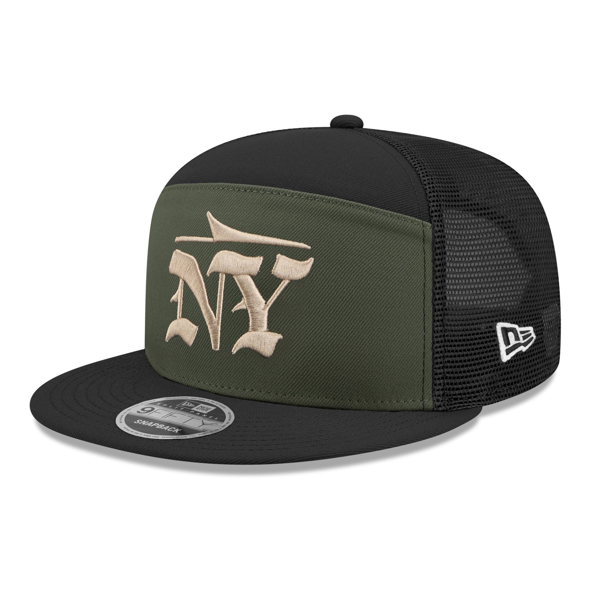 Men's New Era  Gotham Green New York Jets 2025 Rivalries Collection Team Split Panel 9FIFTY Snapback Hat