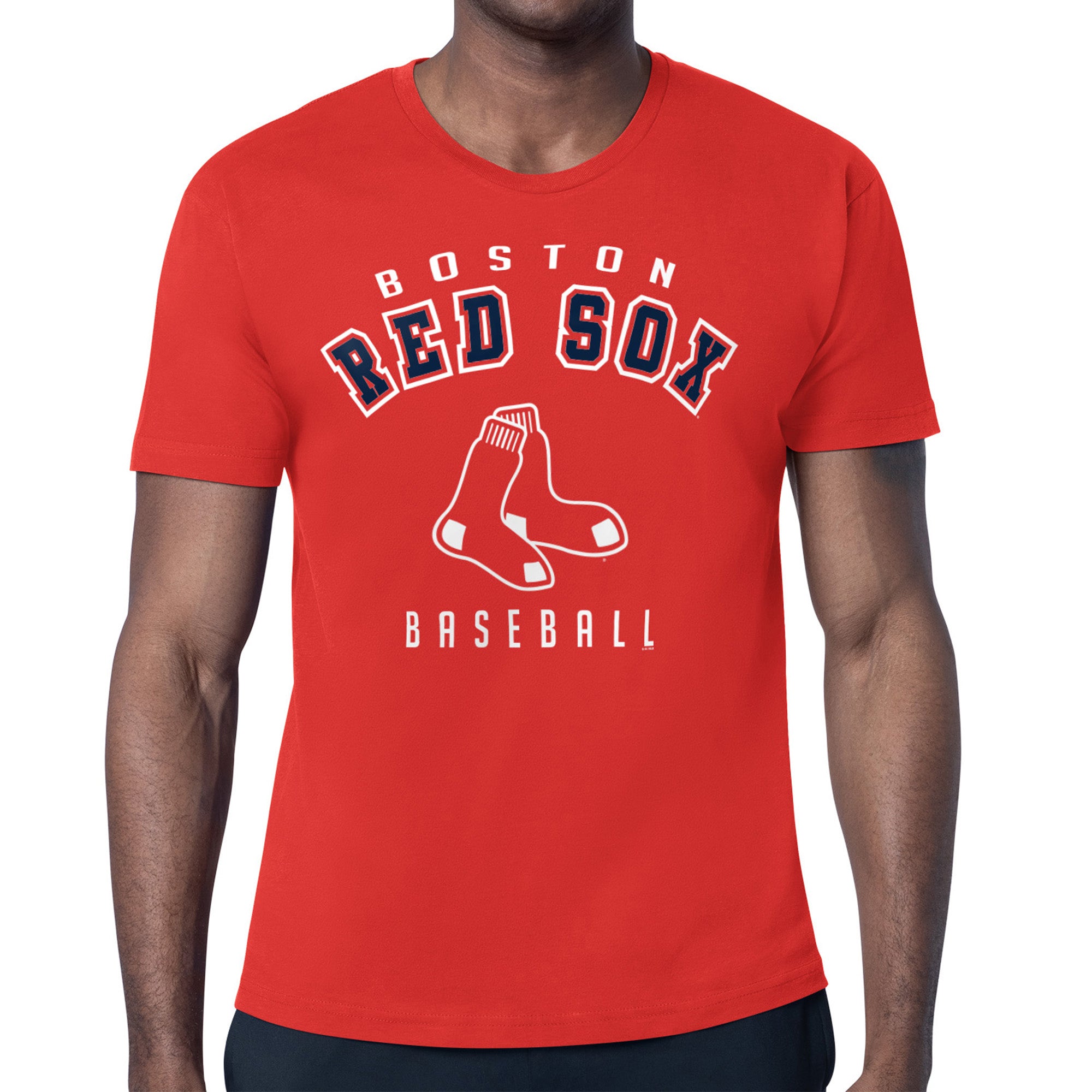 Men's Starter Red Boston Red Sox Team Logo T-Shirt