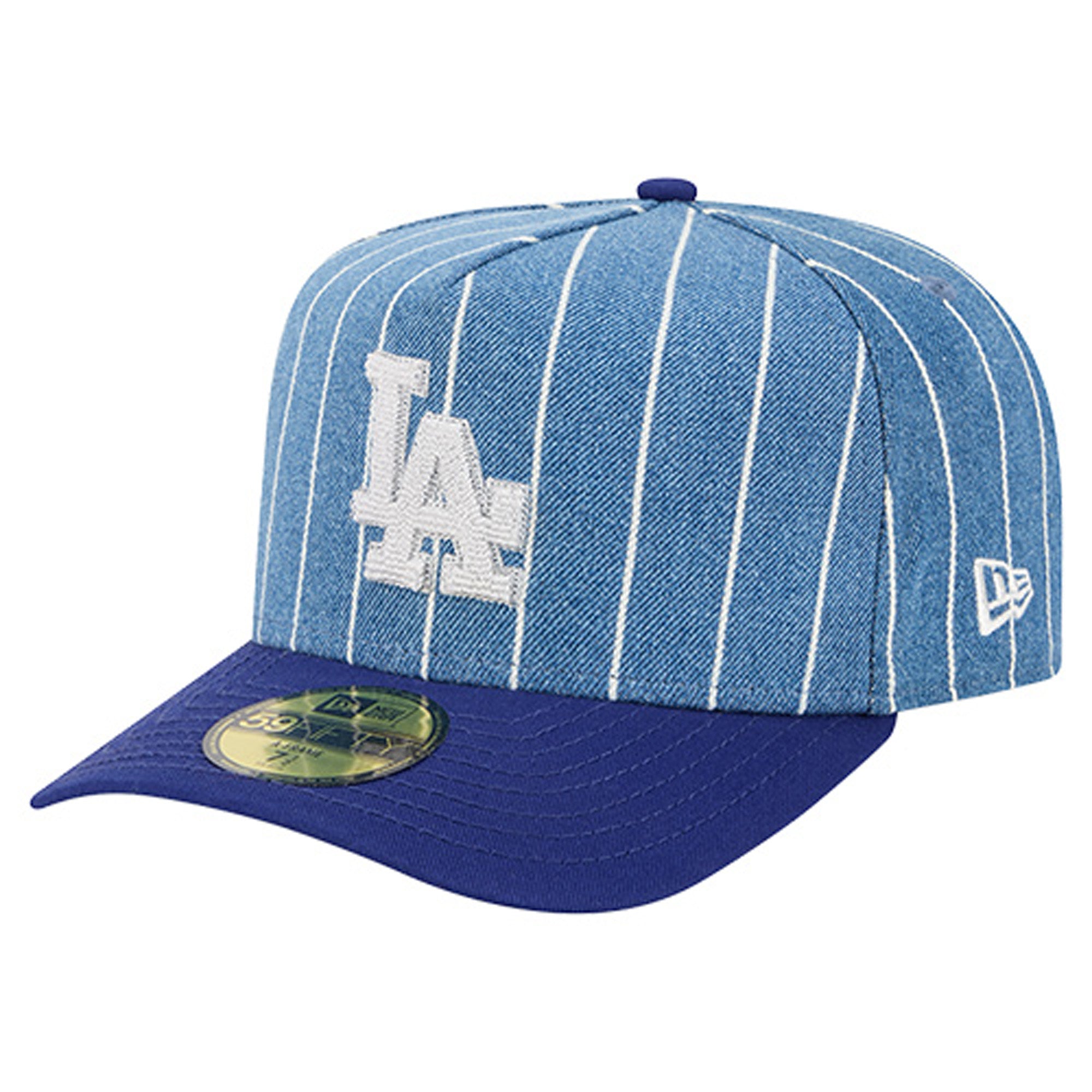 Men's New Era  Blue/Royal Los Angeles Dodgers Parallel A-Frame 59FIFTY Fitted Hat