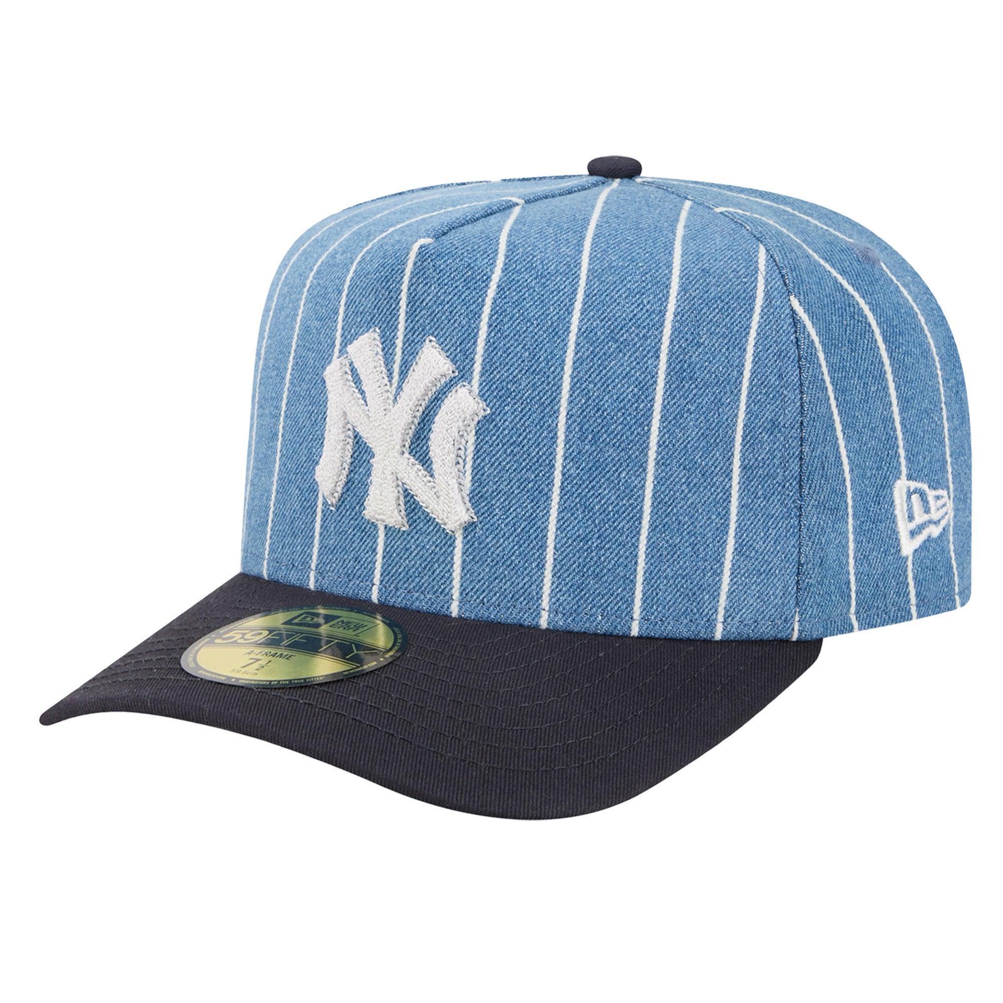 Men's New Era  Blue/Navy New York Yankees Parallel A-Frame 59FIFTY Fitted Hat
